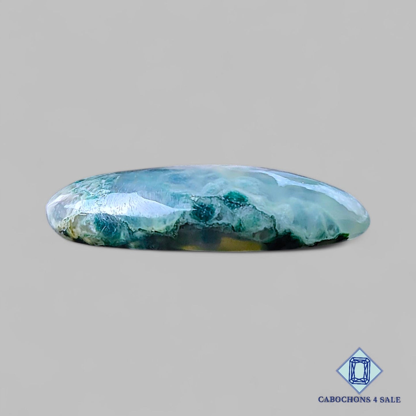 Natural Moss Agate Gemstone Oval Cabochons 31*21*7mm from USA available for sale