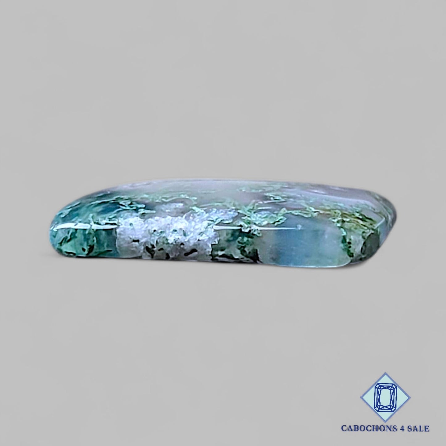 Natural Moss Agate Gemstone Rectangle Cabochons 18*16*3mm from USA available for sale