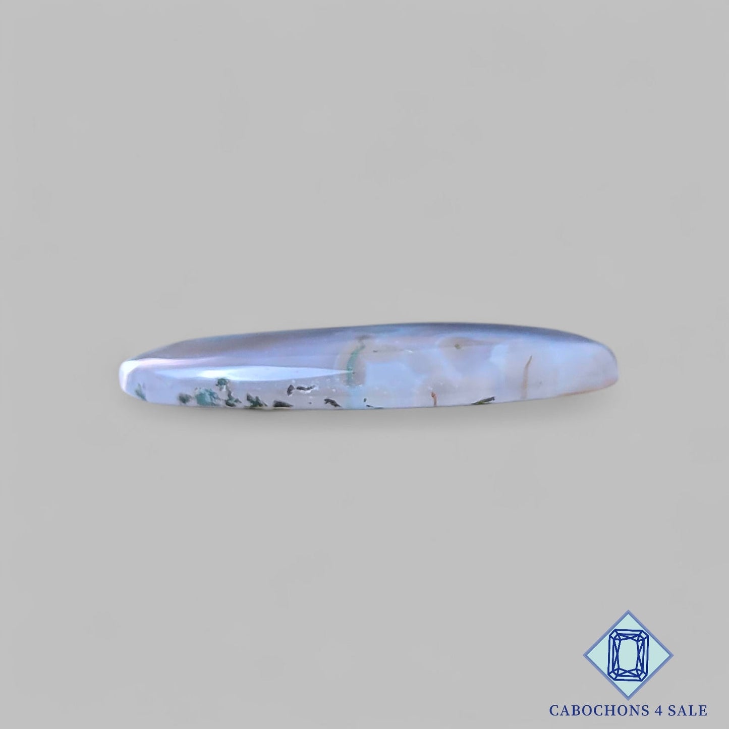 Natural Moss Agate Gemstone Oval Cabochons 35*22*4mm from USA available for sale