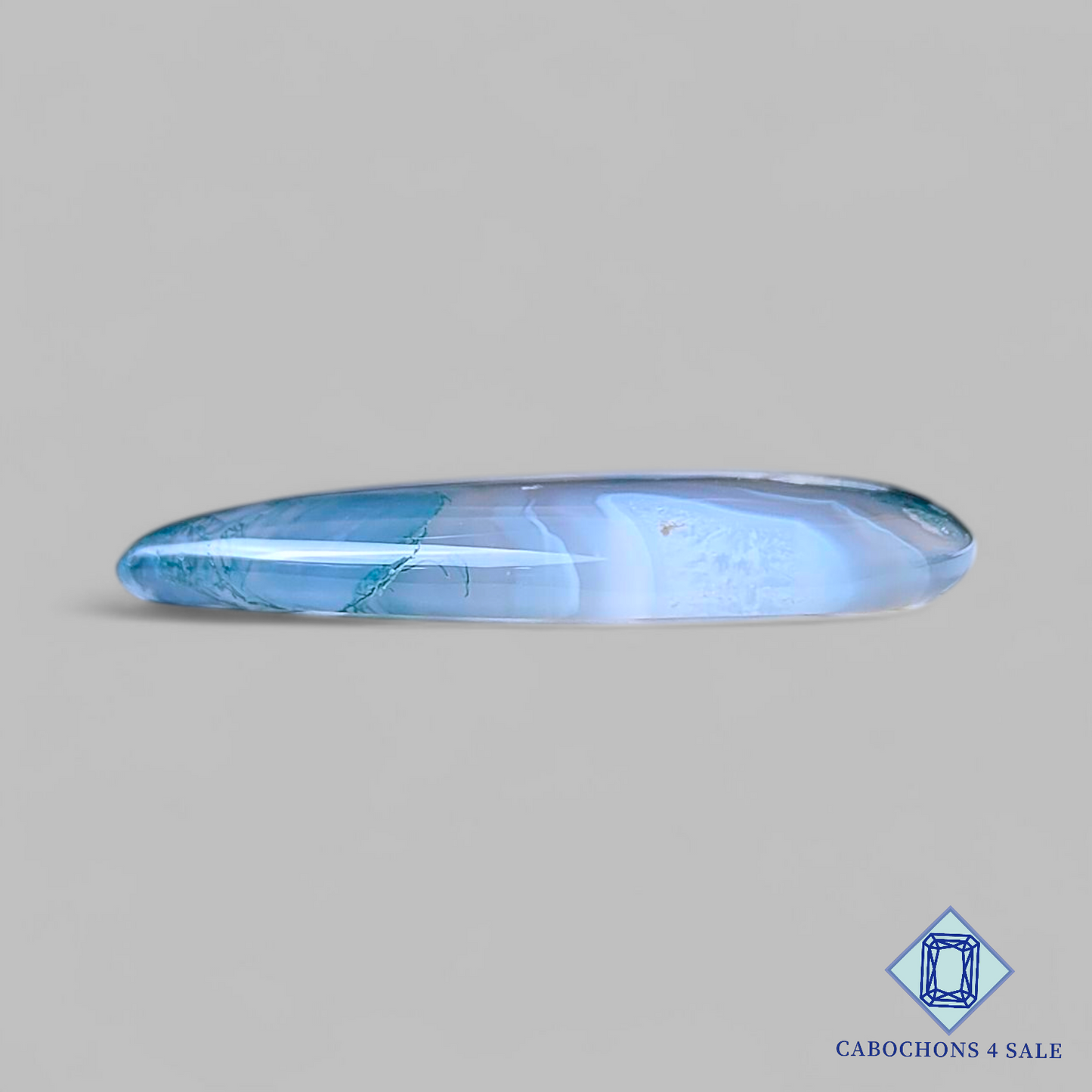 Moss Agate Pear Cabochons