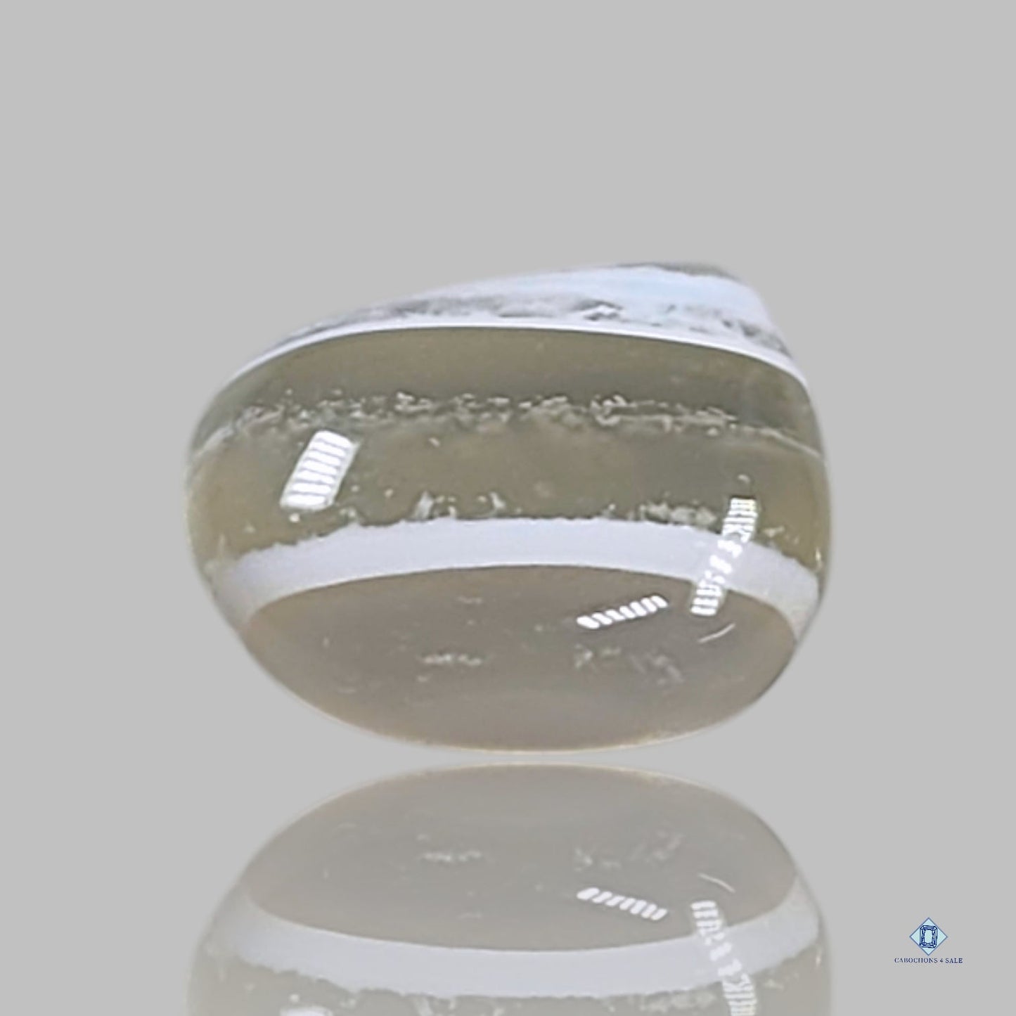 Cabujones de ágata musgosa en forma de pera