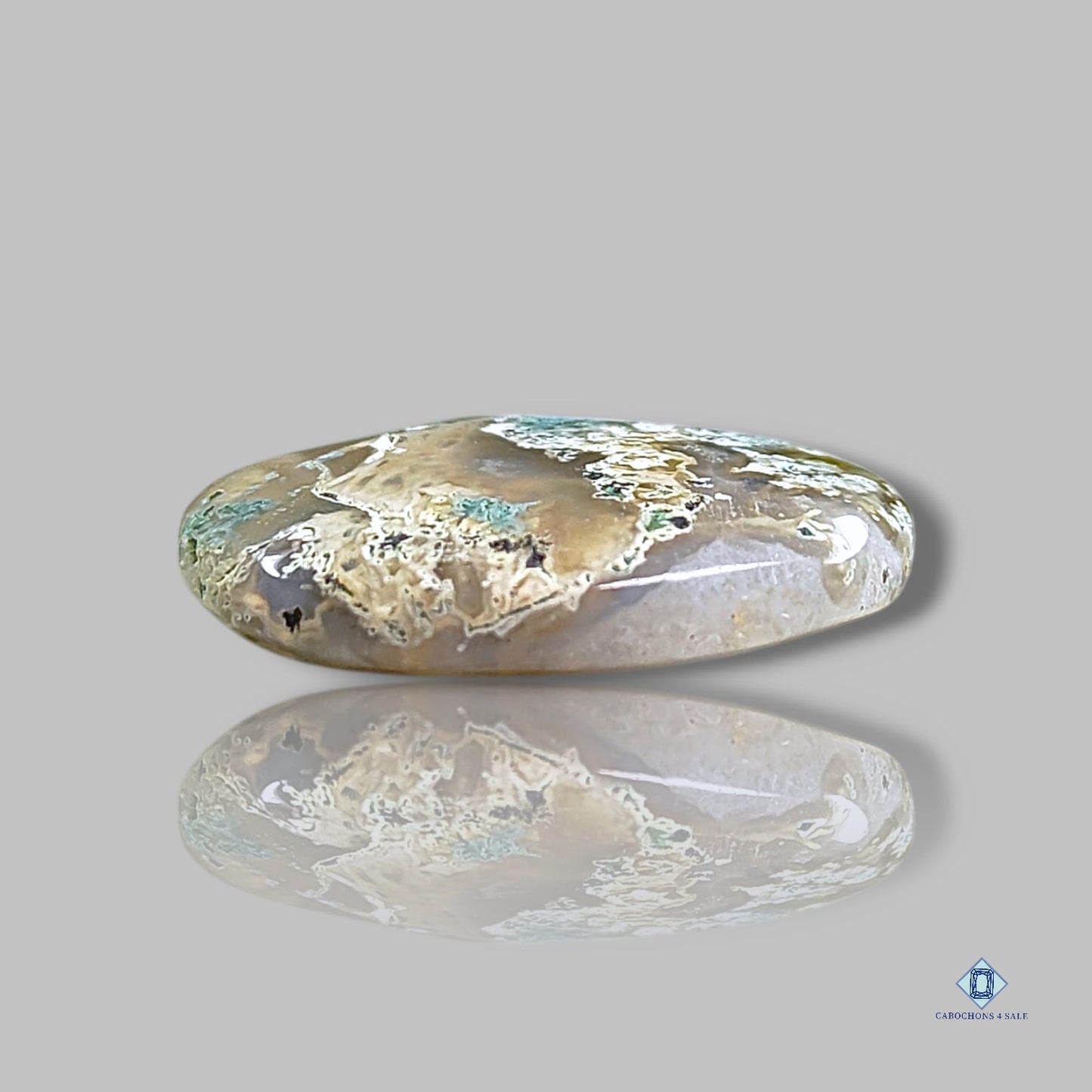 Moss Agate Oval Cabochons