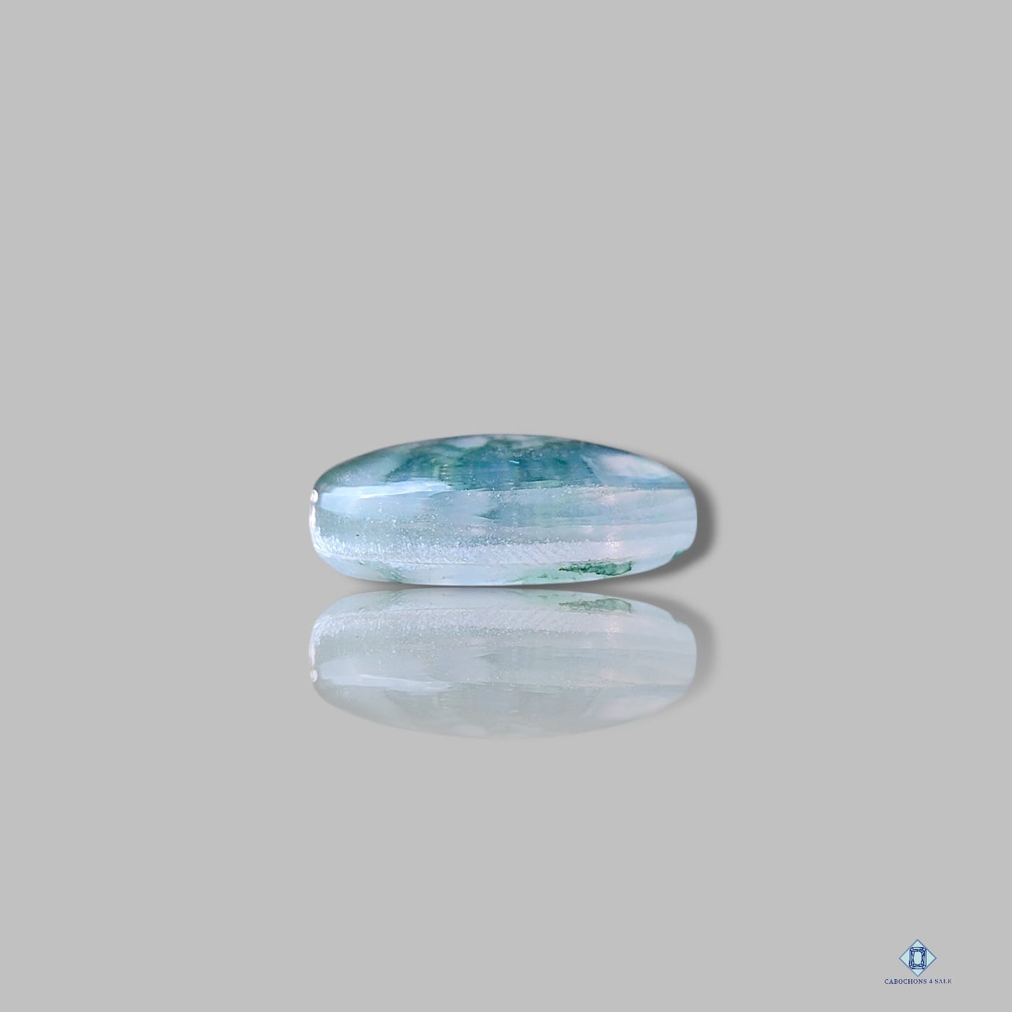 Dobletes de ágata musgosa y cuarzo cristal en forma de pera