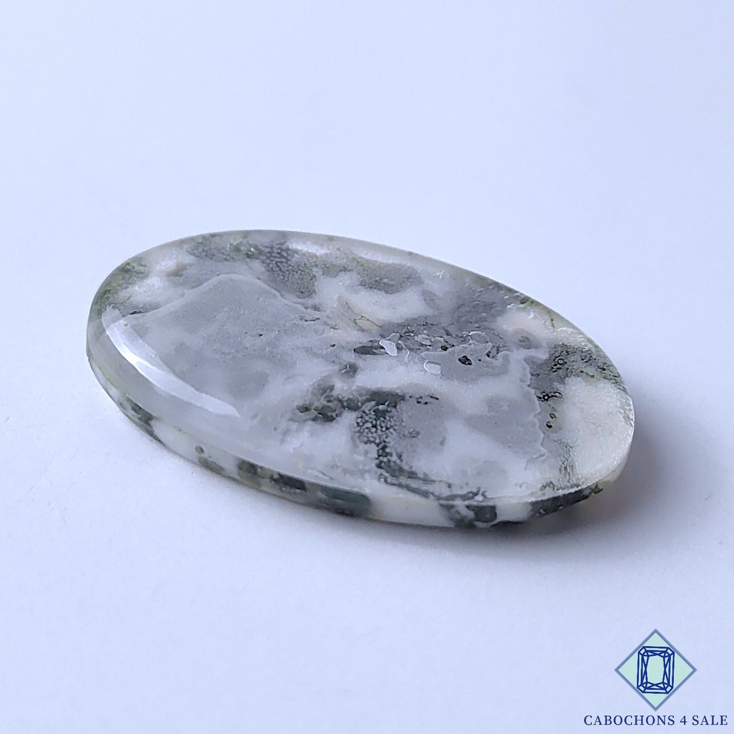 Moss Agate Crystal Quartz Doublet