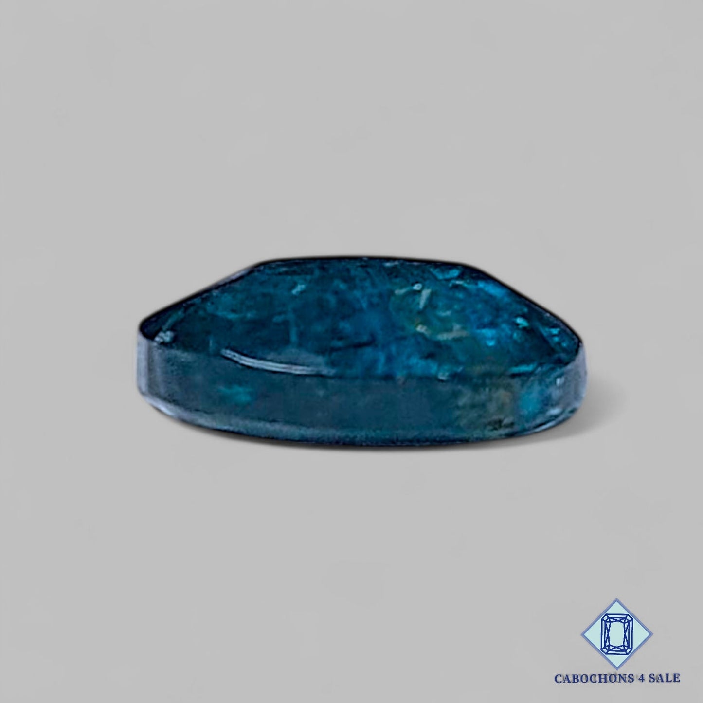 Natural Moss Teal Blue Kyanite Gemstone Round Rose Cut 10*3mm from Brazil available for sale