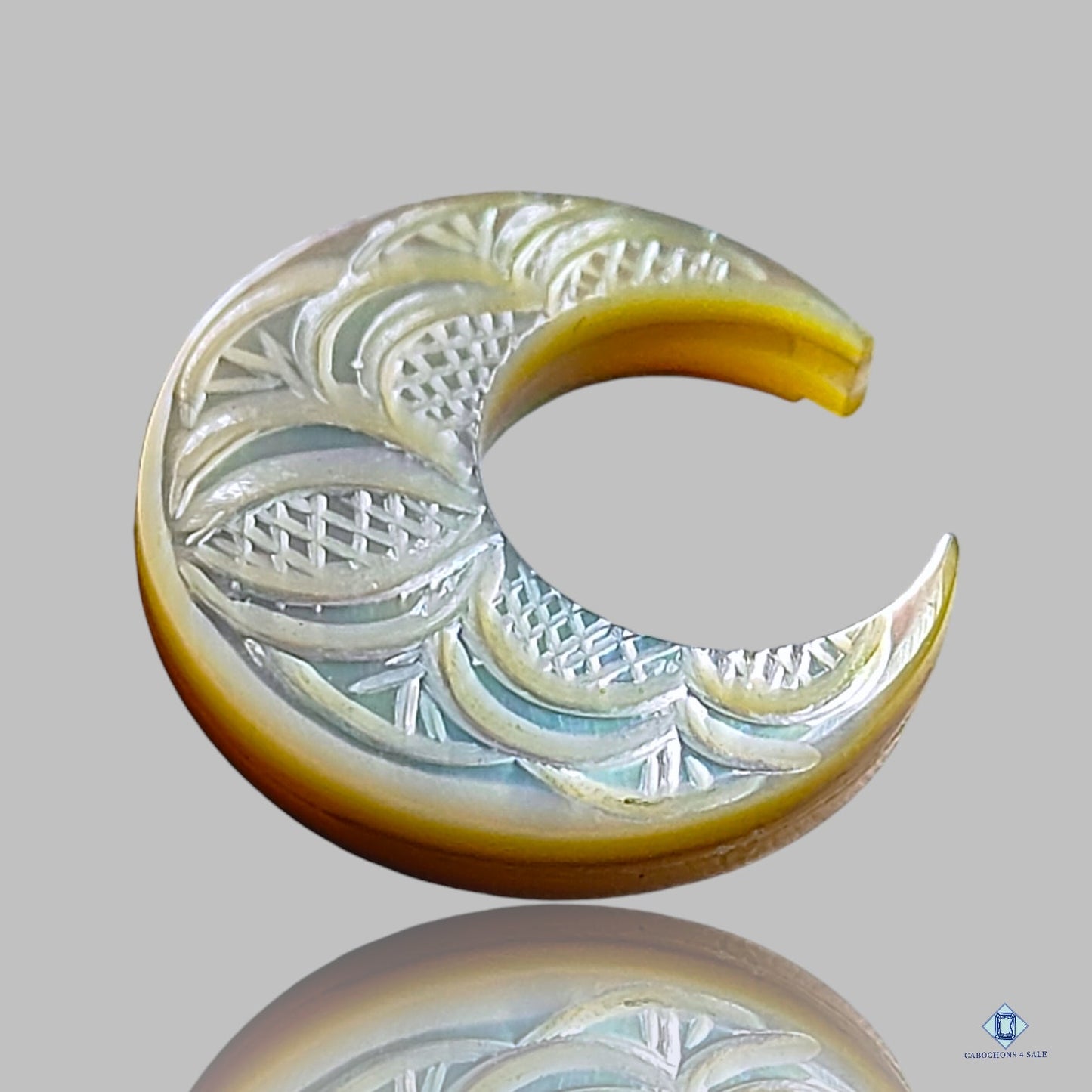 Mother Of Pearl Moon Carvings