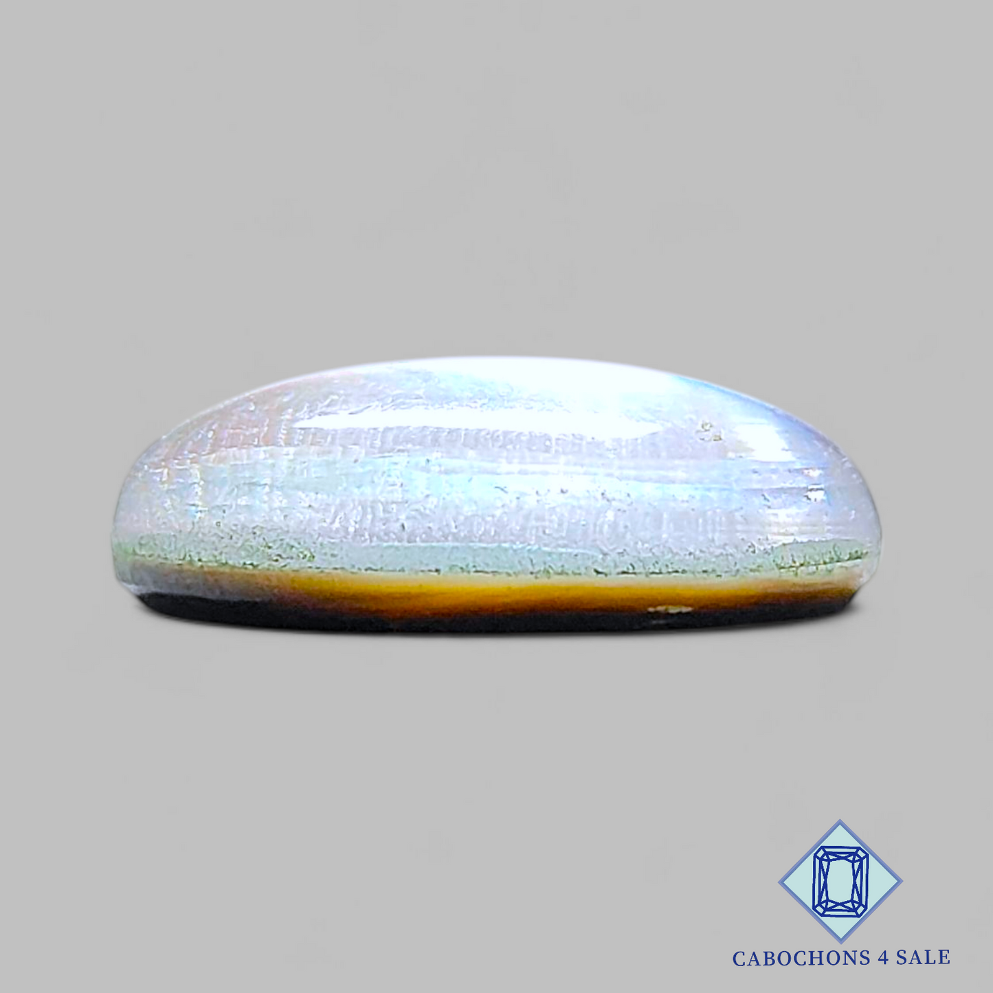 Dobletes ovalados de madreperla + cuarzo cristal