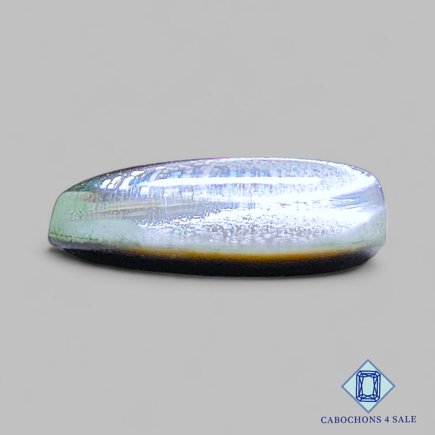 Mother of Pearl + Crystal Quartz Doublet Pear Doublets