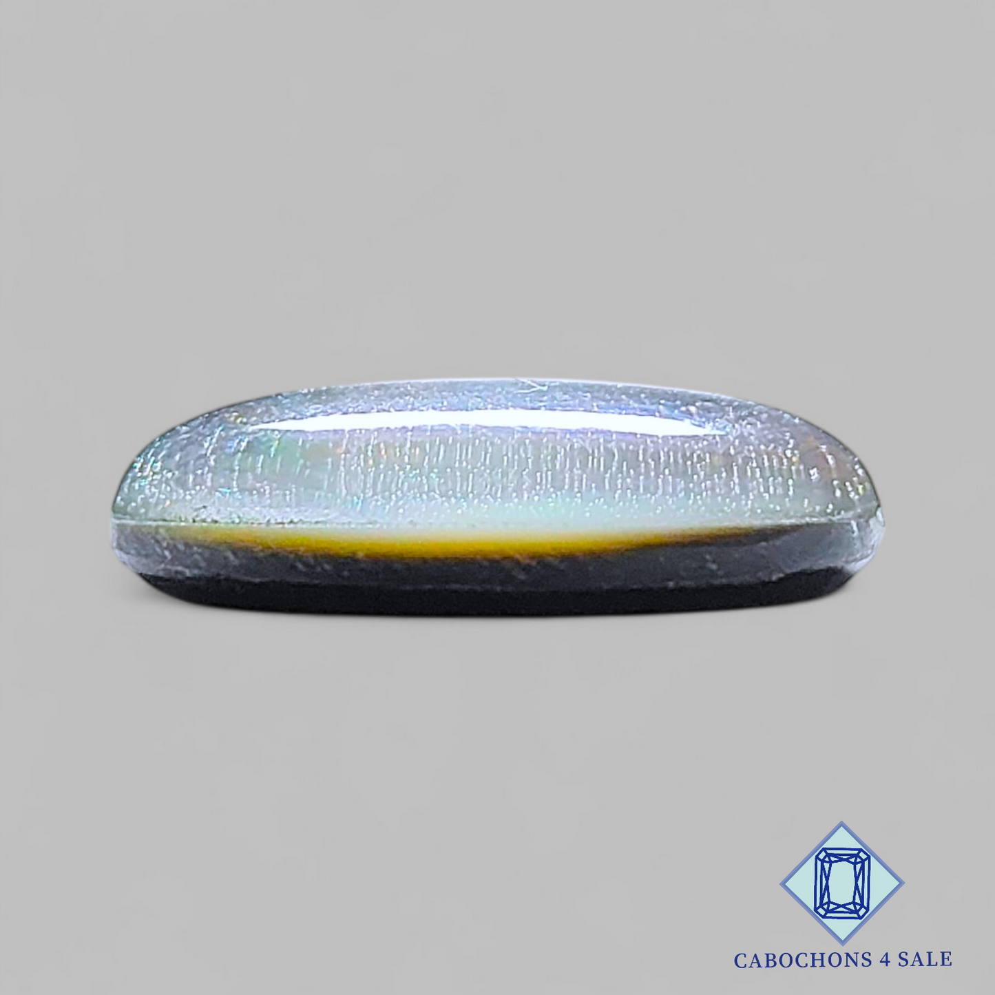 Mother of Pearl + Crystal Quartz Doublet Oval Doublets