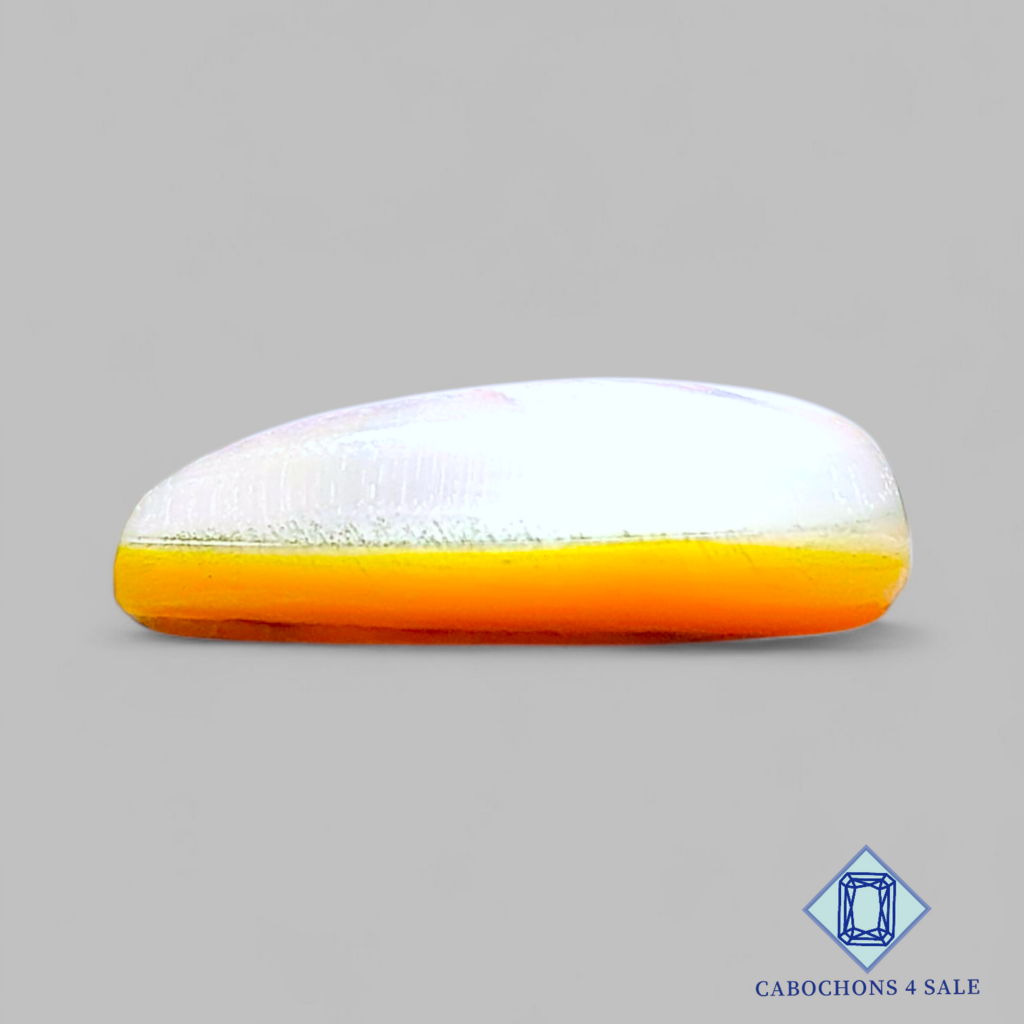 Mother of Pearl + Crystal Quartz Doublet Pear Doublets