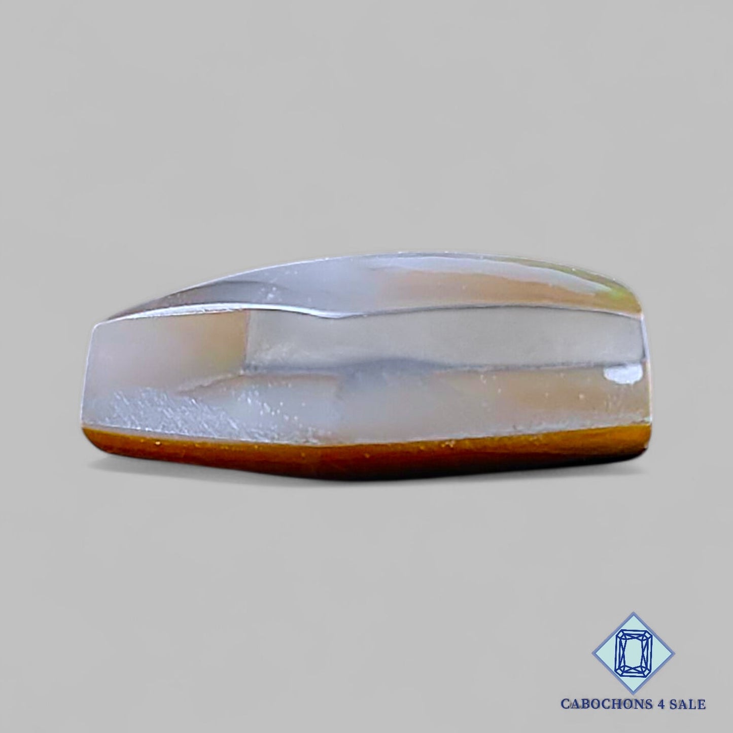 Mother of Pearl + Crystal Quartz Doublet Gemstone Pentagon Doublets 19*13*7mm available for sale