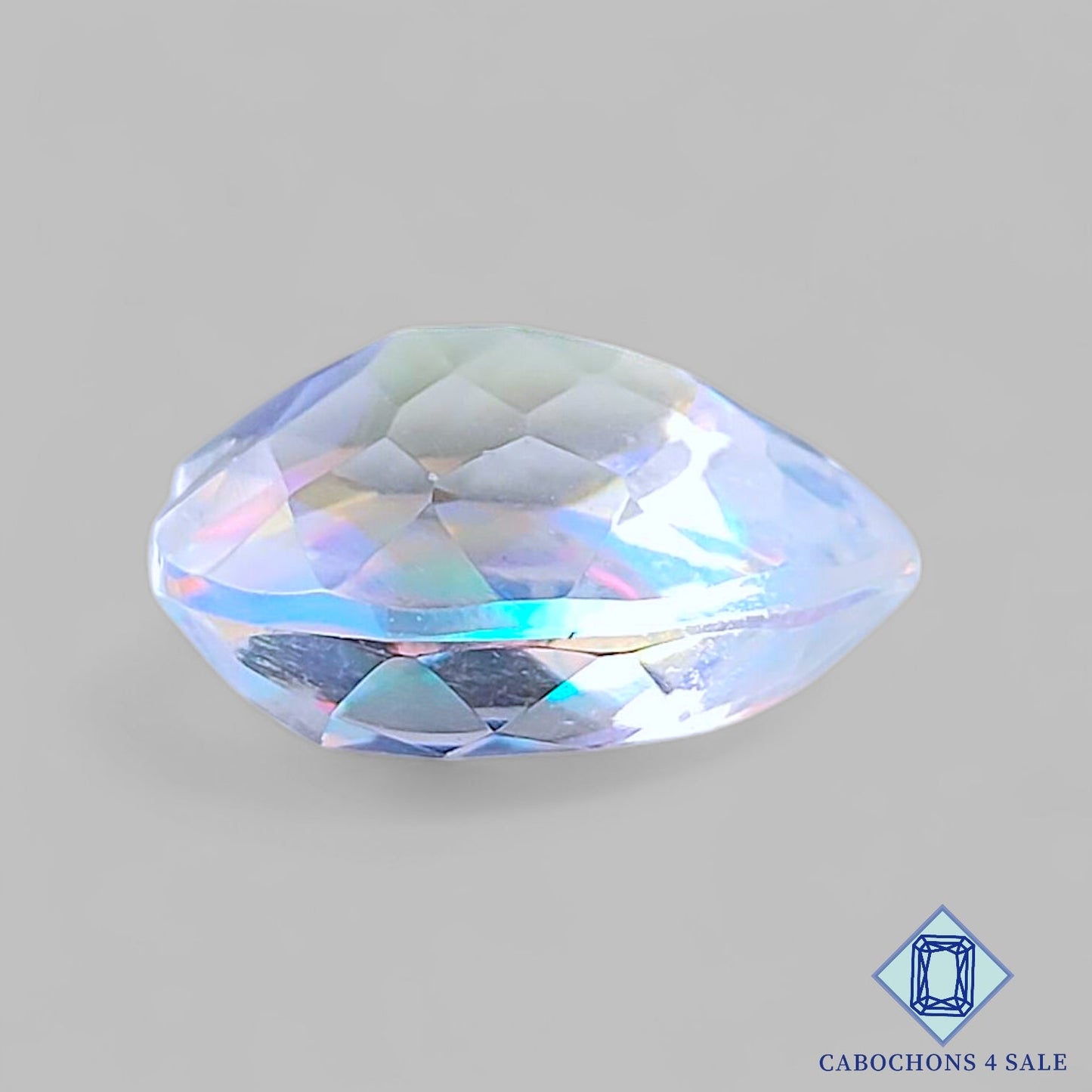 Tallas de corazón de piedra preciosa de vidrio místico de 19 x 19 x 8 mm disponibles para la venta