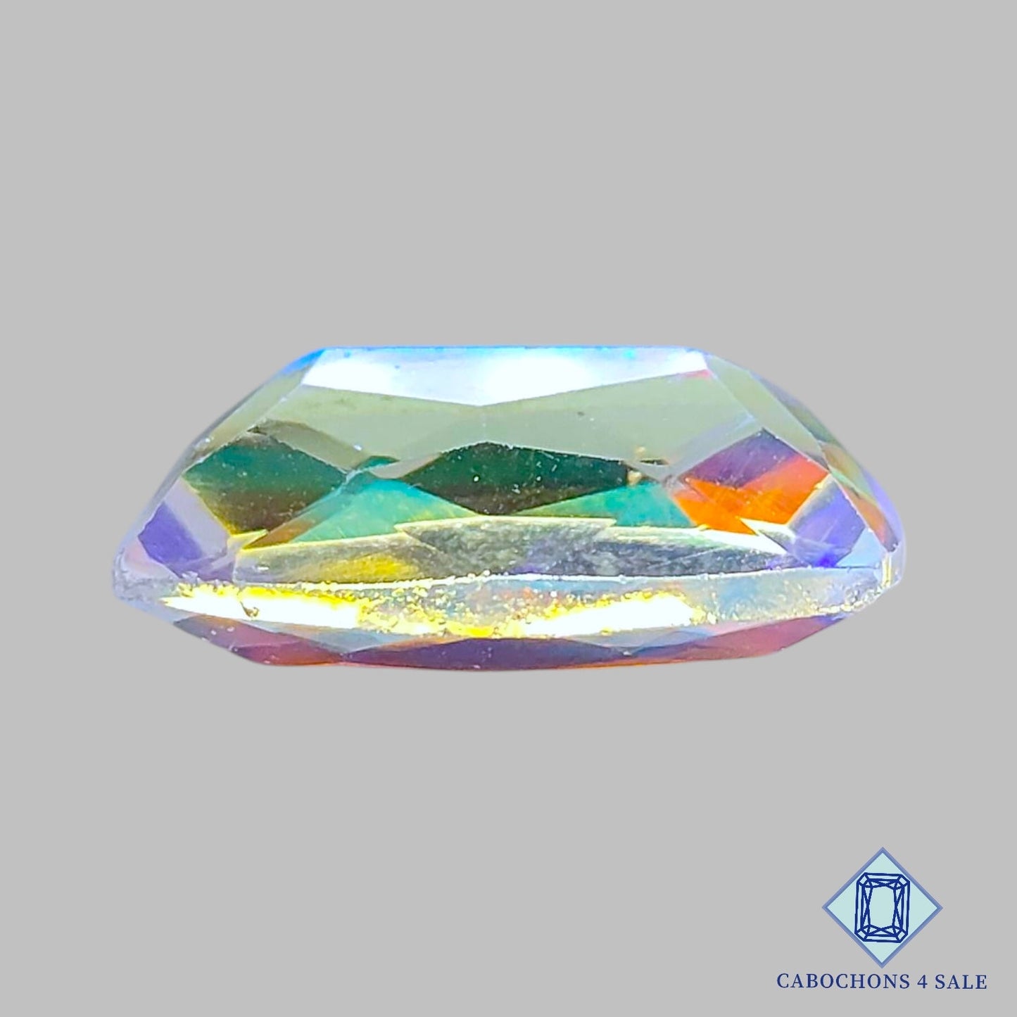 Mystic Quartz Rainbow + Crystal Quartz Doublet Gemstone Fancy Doublets 23*15*8mm available for sale