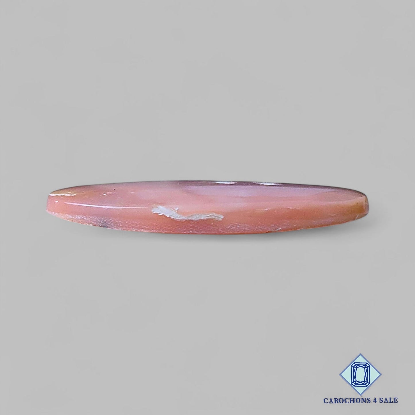 Natural Pink Opal Gemstone Oval Cabochons 42*23*5mm from Peru available for sale