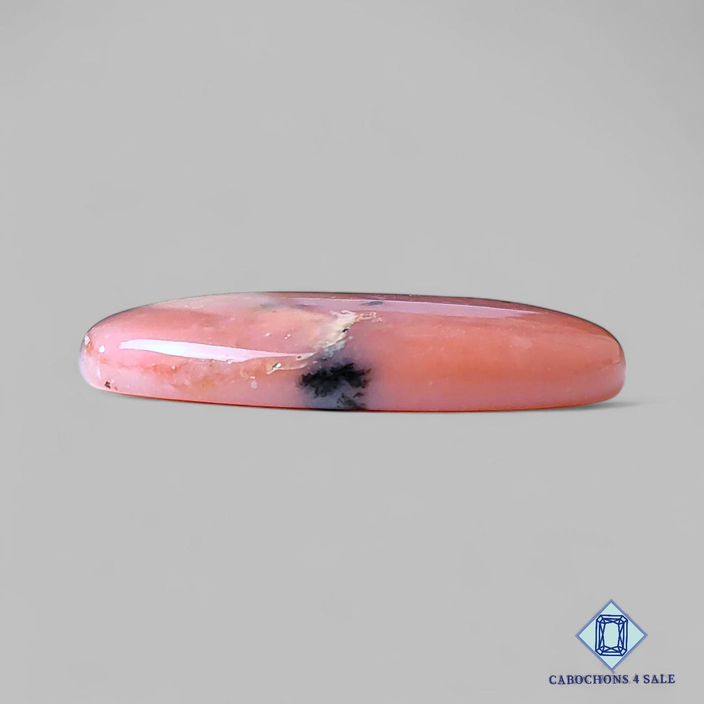 Natural Pink Opal Gemstone Oval Cabochons 36*22*6mm from Peru available for sale