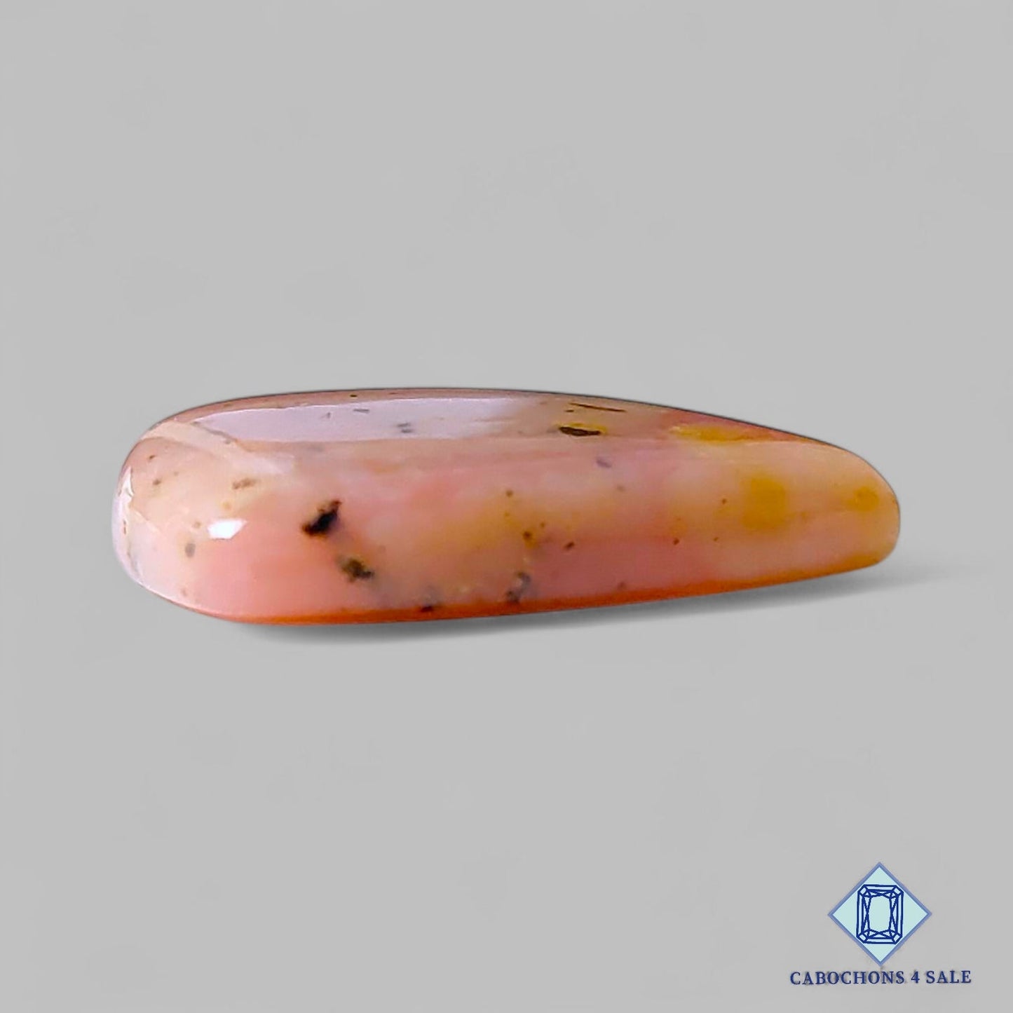 Natural Pink Opal Gemstone Triangle Cabochons 23*19*5mm from Peru available for sale