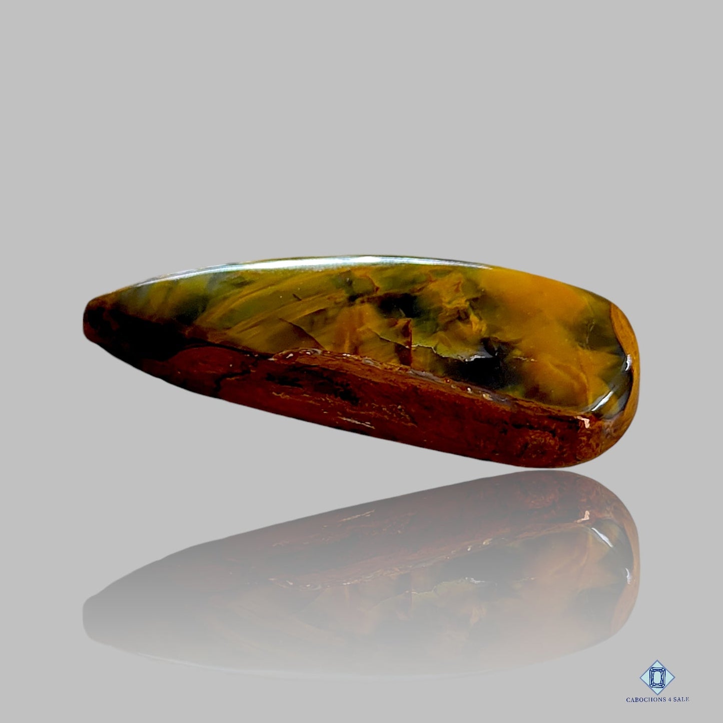 Cabujones de pera de nellita pietersita