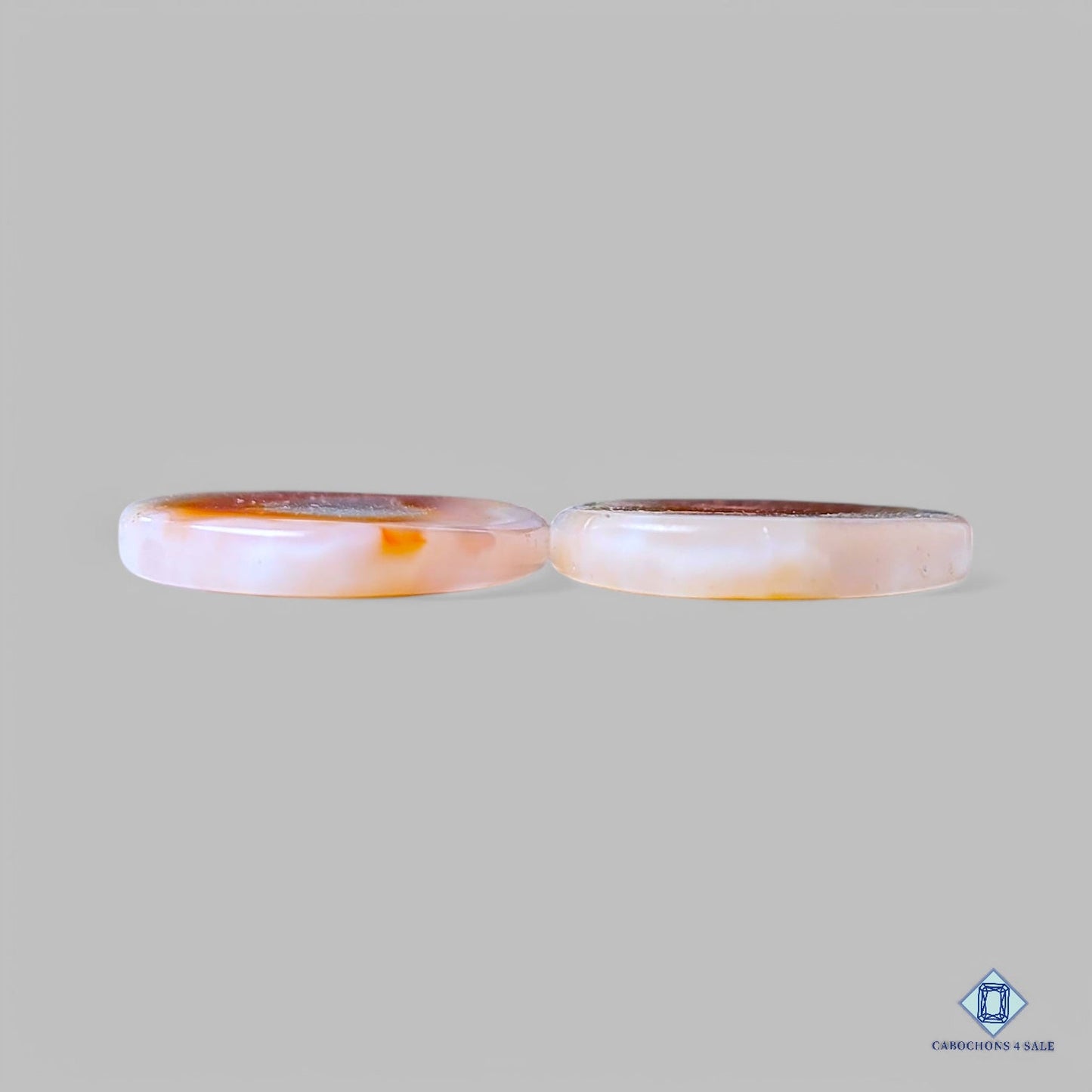 Natural Orange Botswana Agate Gemstone Fancy Pairs mm from Botswana available for sale