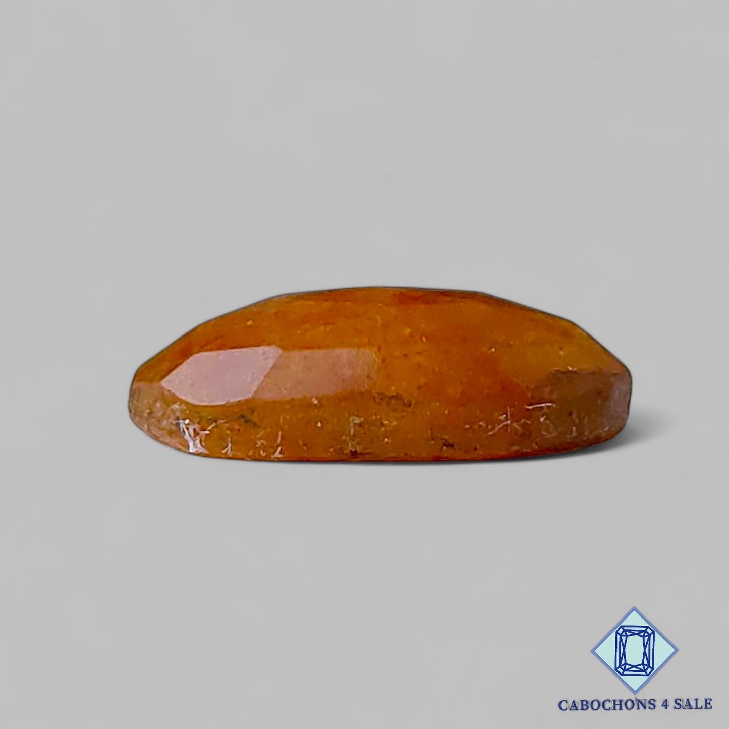 Natural Orange Sapphire Gemstone Oval Rose Cut 28*12*5mm from Myanmar available for sale