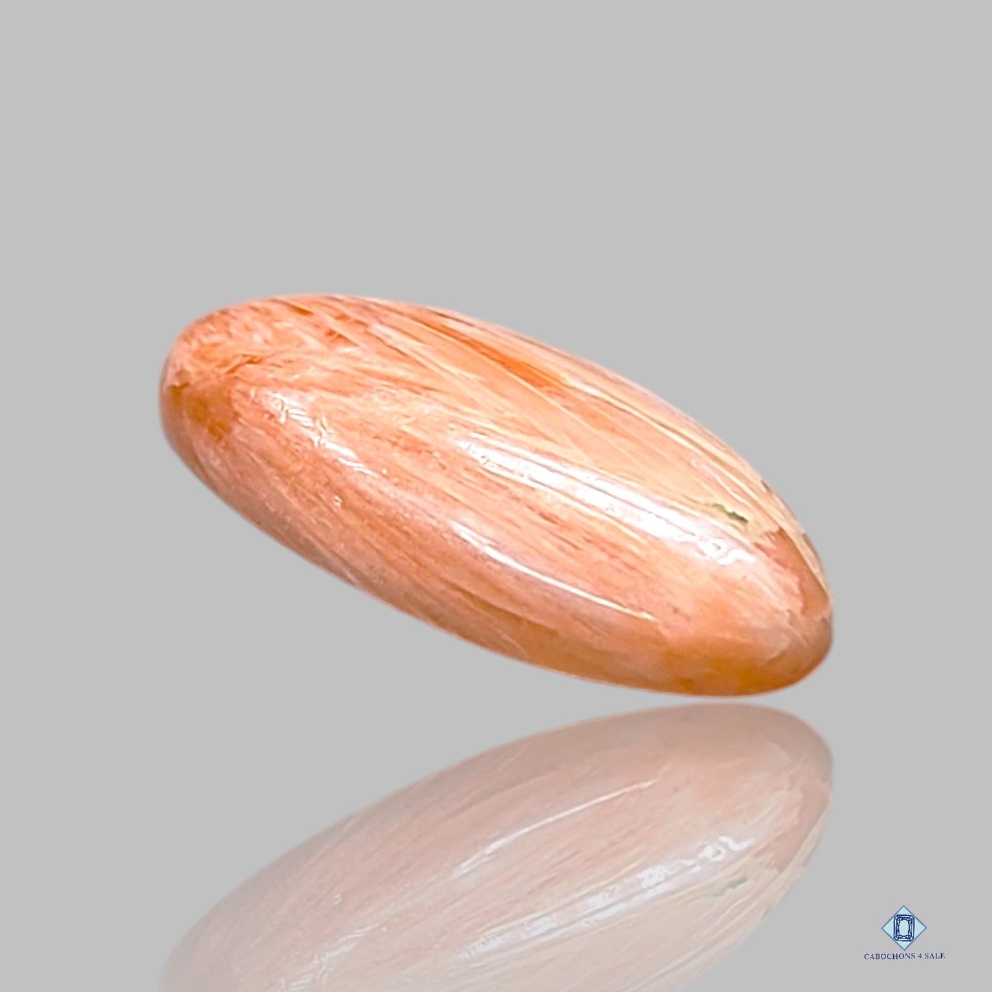Cabujones ovalados de escolecita rosa