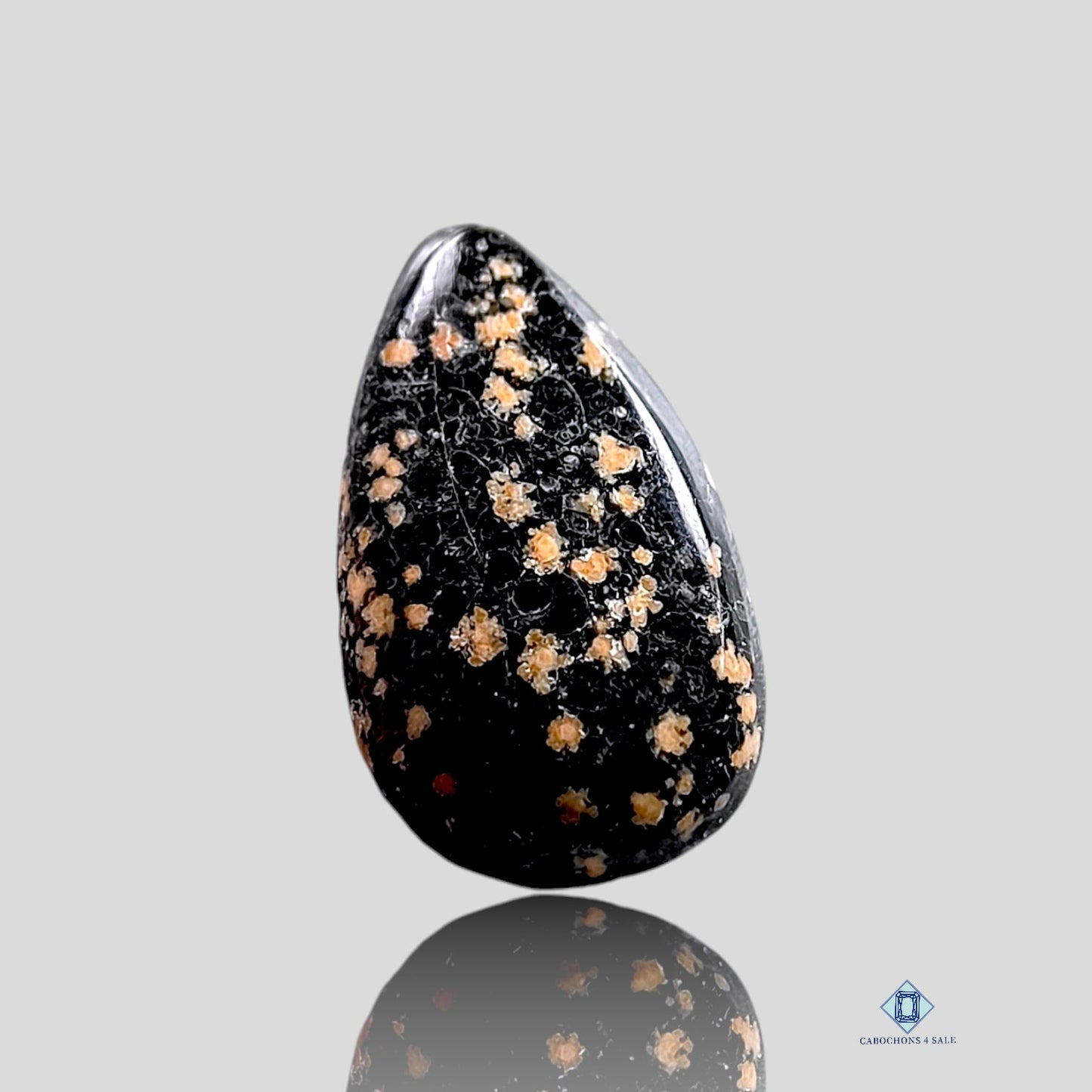 Orbicular Jaspis-Birnen-Cabochons