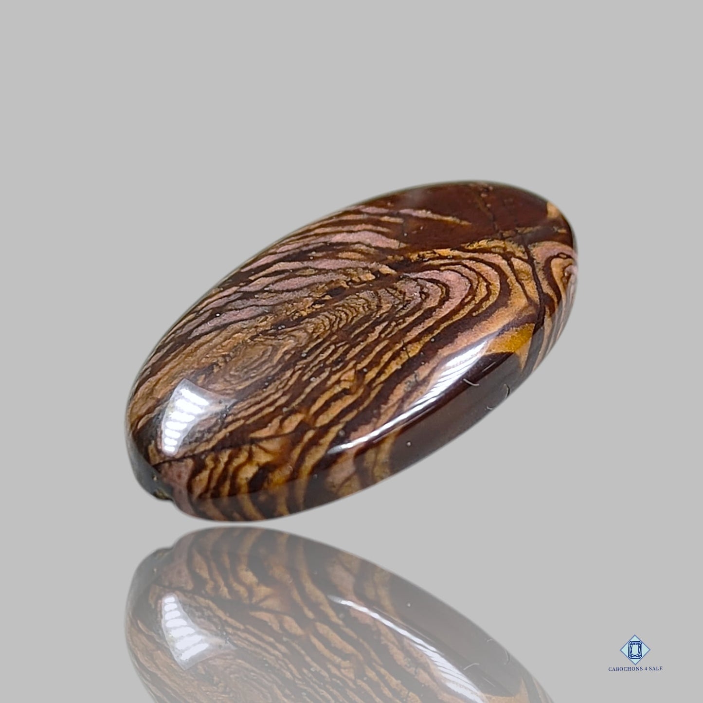 Cabujones ovalados de jaspe del interior