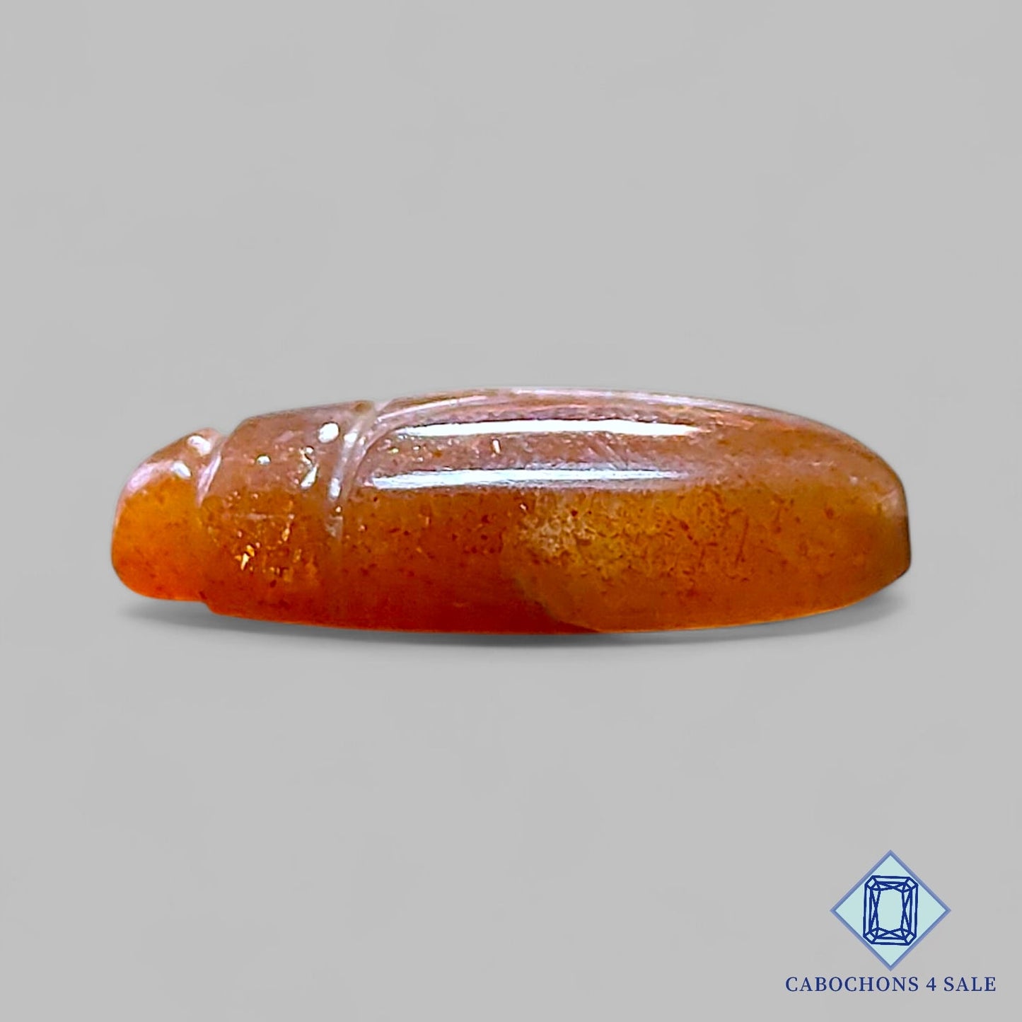 Natural Peach Moonstone Gemstone Fancy Carvings 24*15*5mm from India available for sale