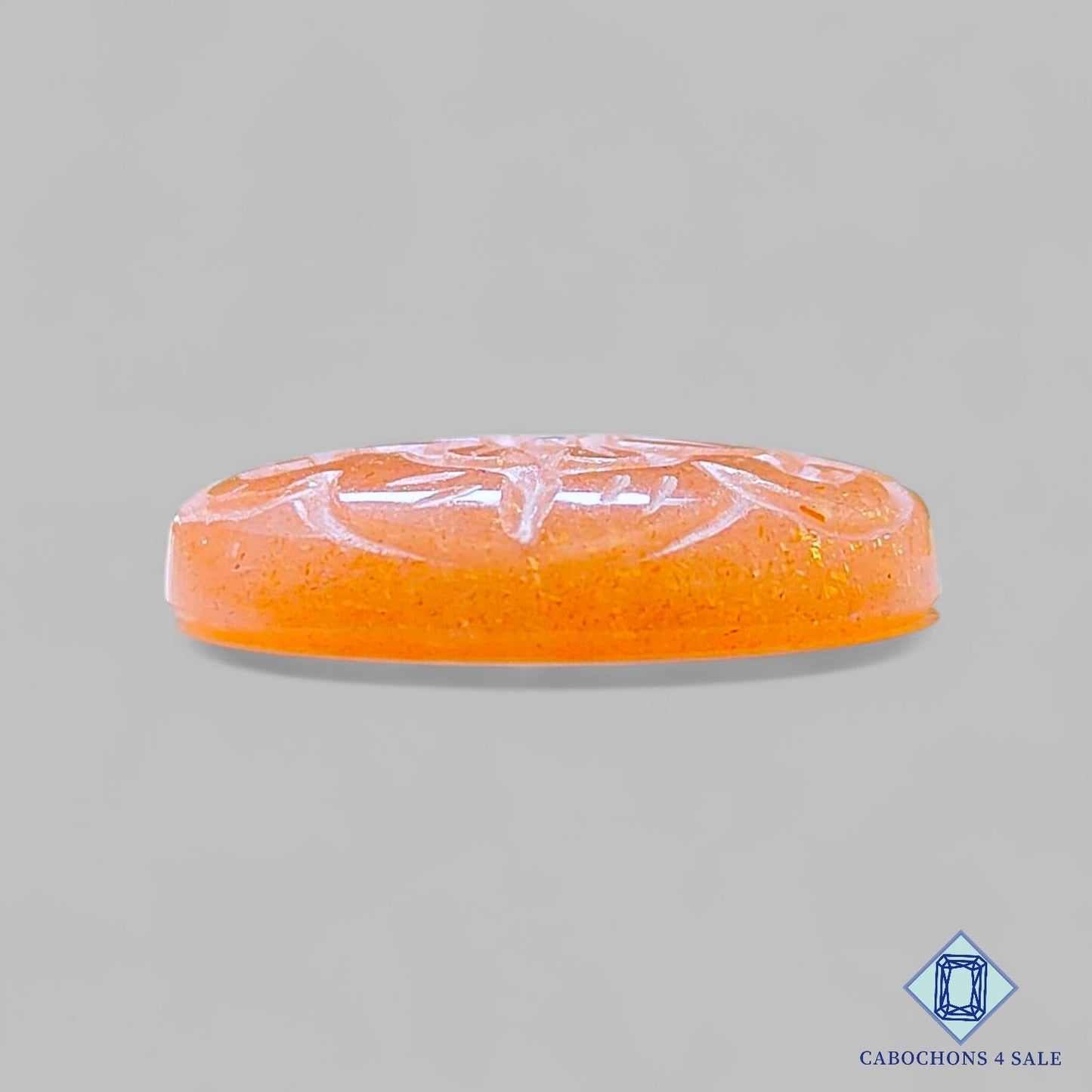 Peach Moonstone Oval Carvings