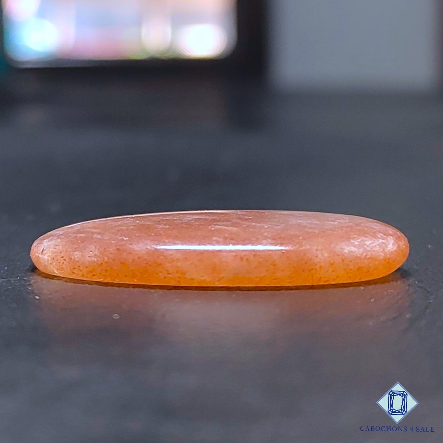 Natural Peach Moonstone with Sunstone Gemstone Oval Cabochons 31*20*5mm from Madagascar available for sale