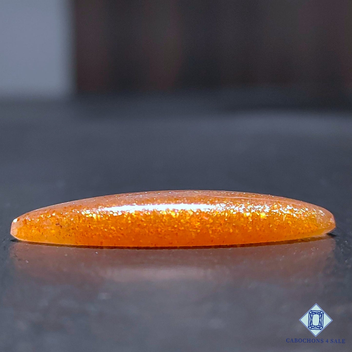 Natural Peach Moonstone with Sunstone Gemstone Marquise Cabochons 35*12*5mm from Madagascar available for sale