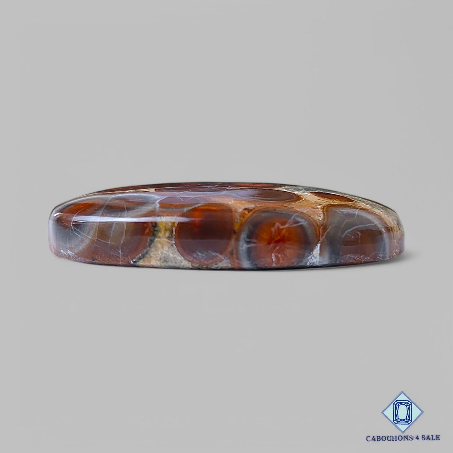 Natural Peanut Obsidian Gemstone Oval Cabochons 37*27*7mm from Mexico available for sale