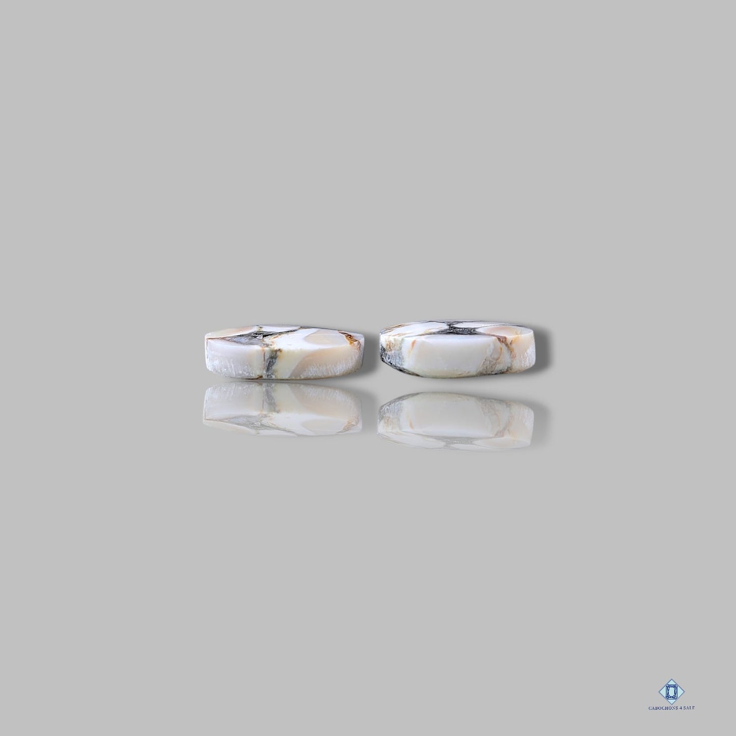 Pares redondos de jaspe de madera de maní