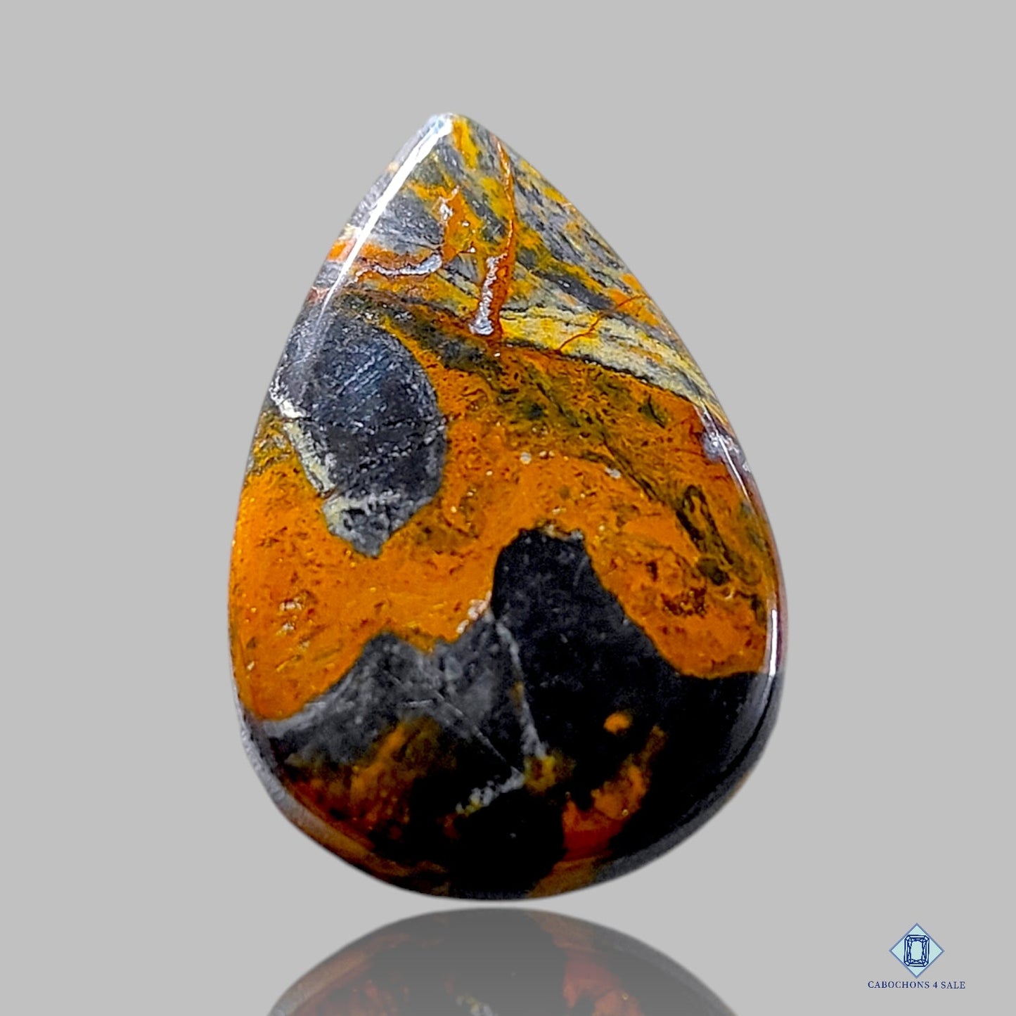 Cabujones de pera de pietersita