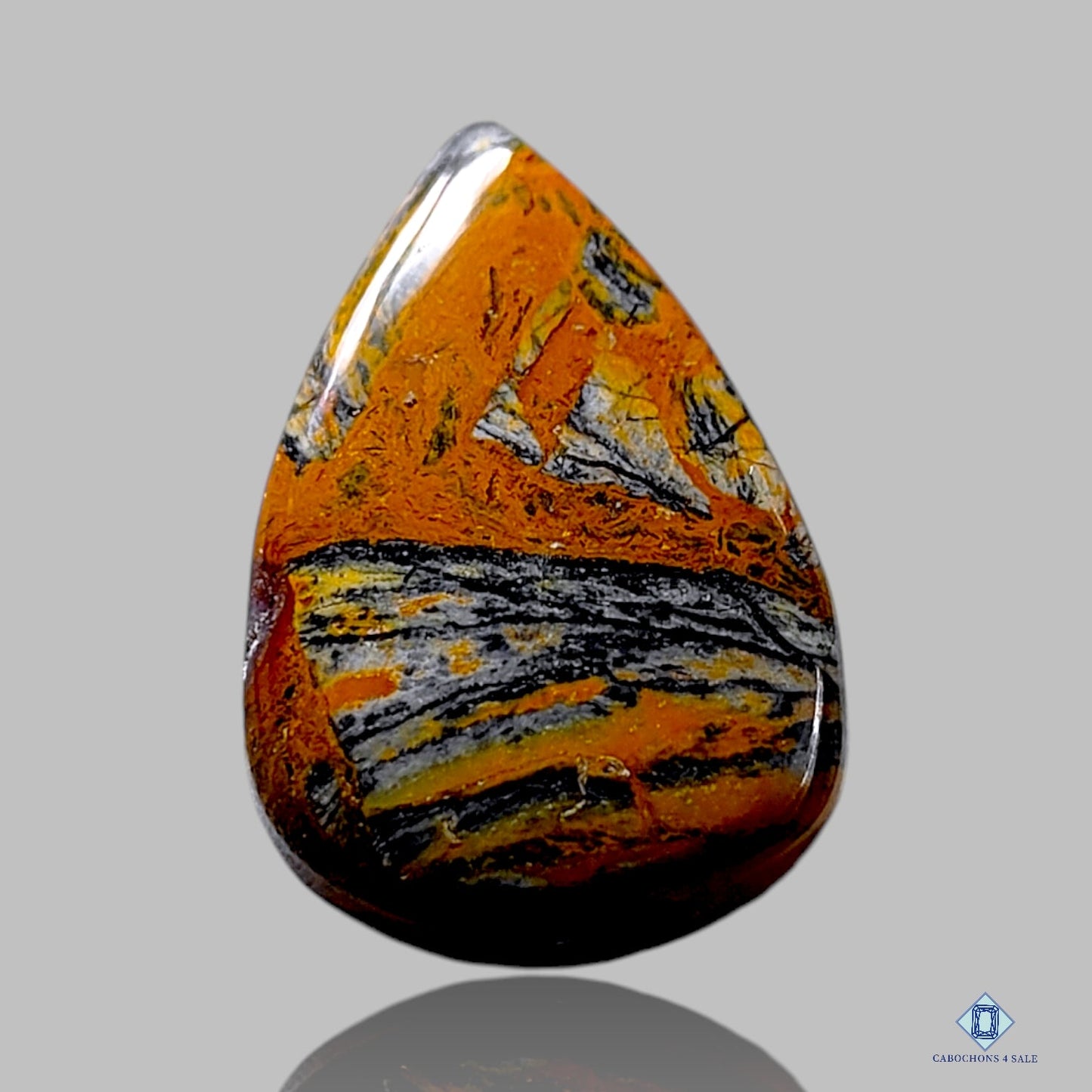 Cabujones de pera de pietersita