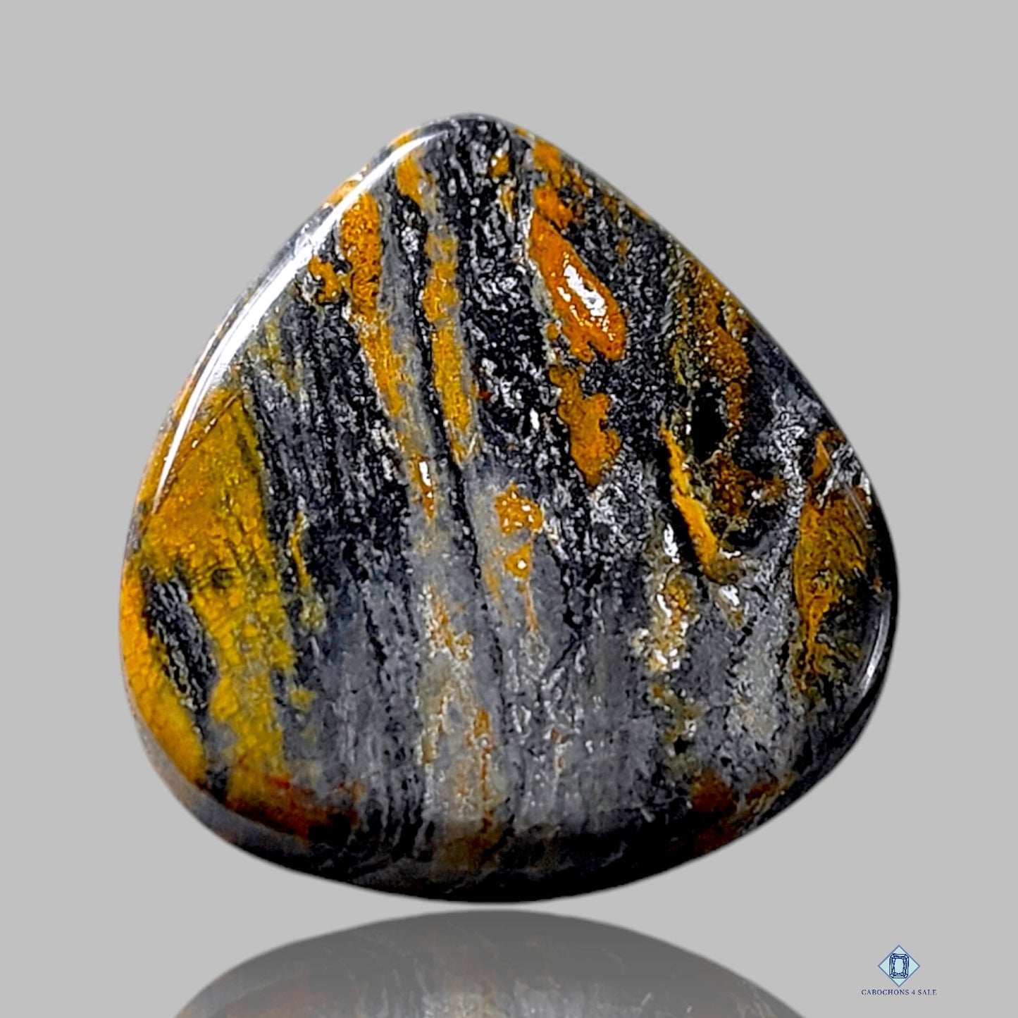 Cabujones de pera de pietersita