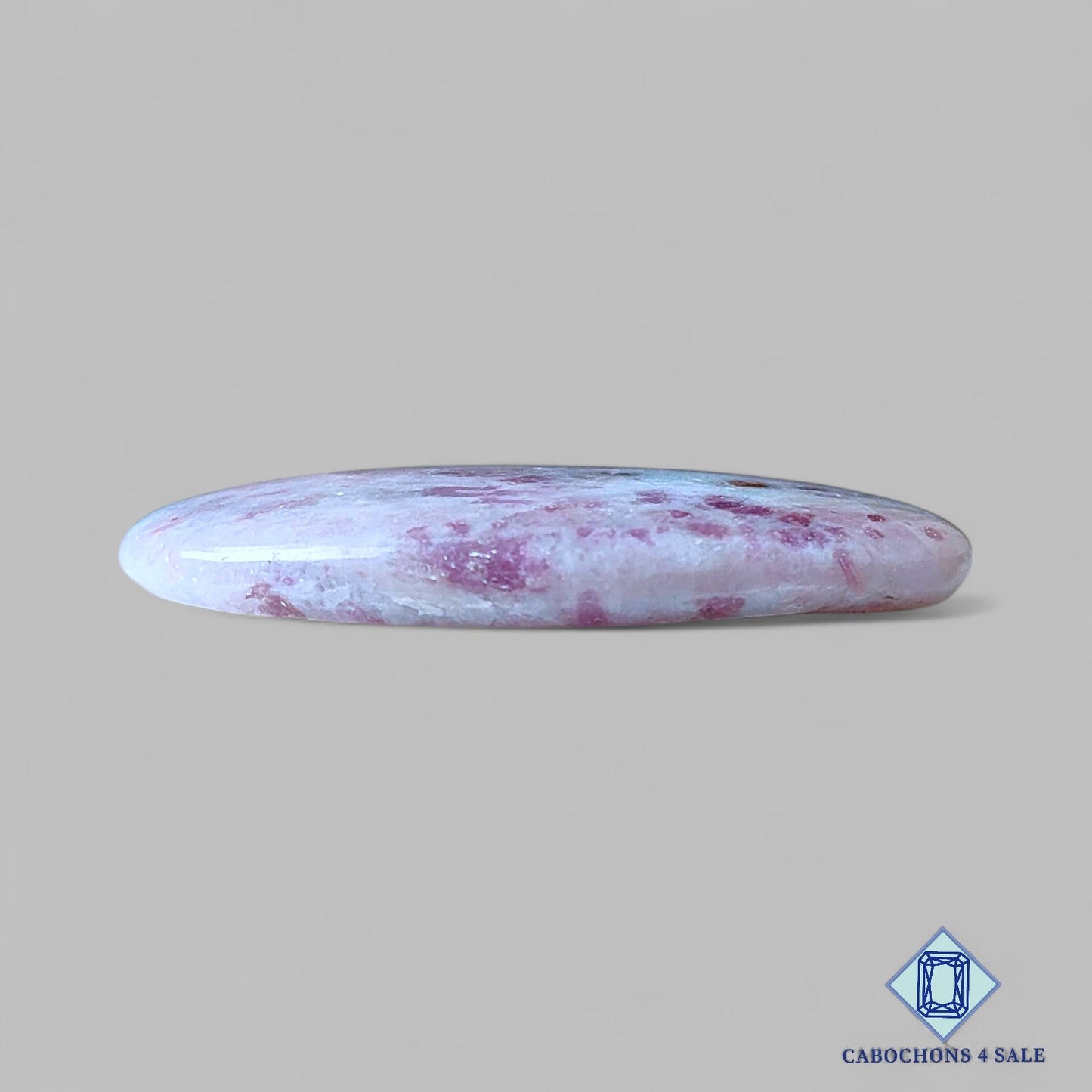 Cabujones ovalados de ópalo rosa natural de 44 x 26 x 6 mm, de Perú, disponibles para la venta.