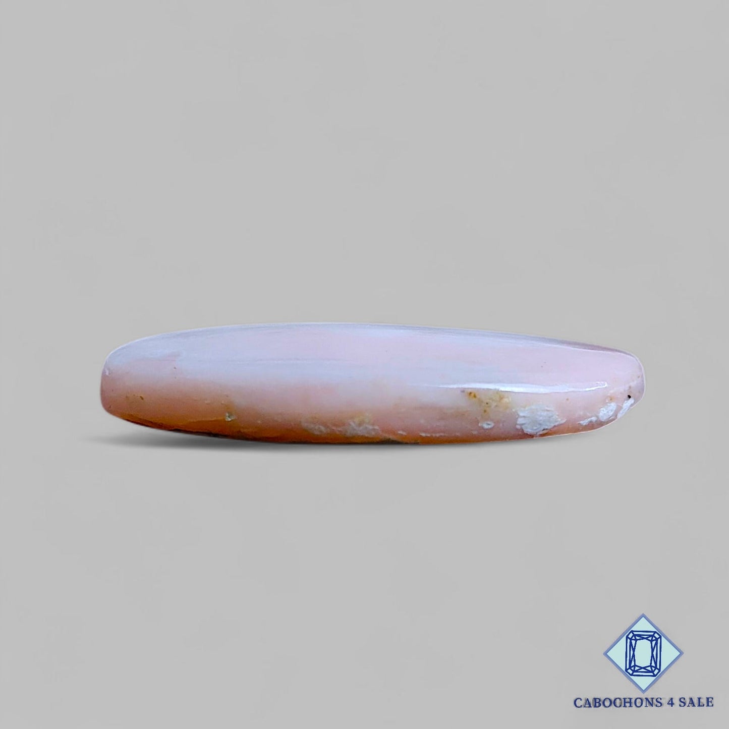 Natural Pink Opal Gemstone Oval Cabochons 35*26*5mm From Peru available for sale