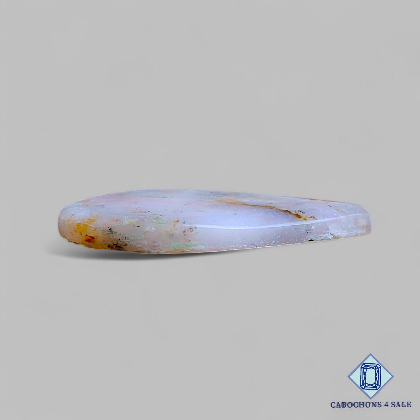 Natural Pink Opal Gemstone Pear Cabochons 33*26*4mm From Peru available for sale