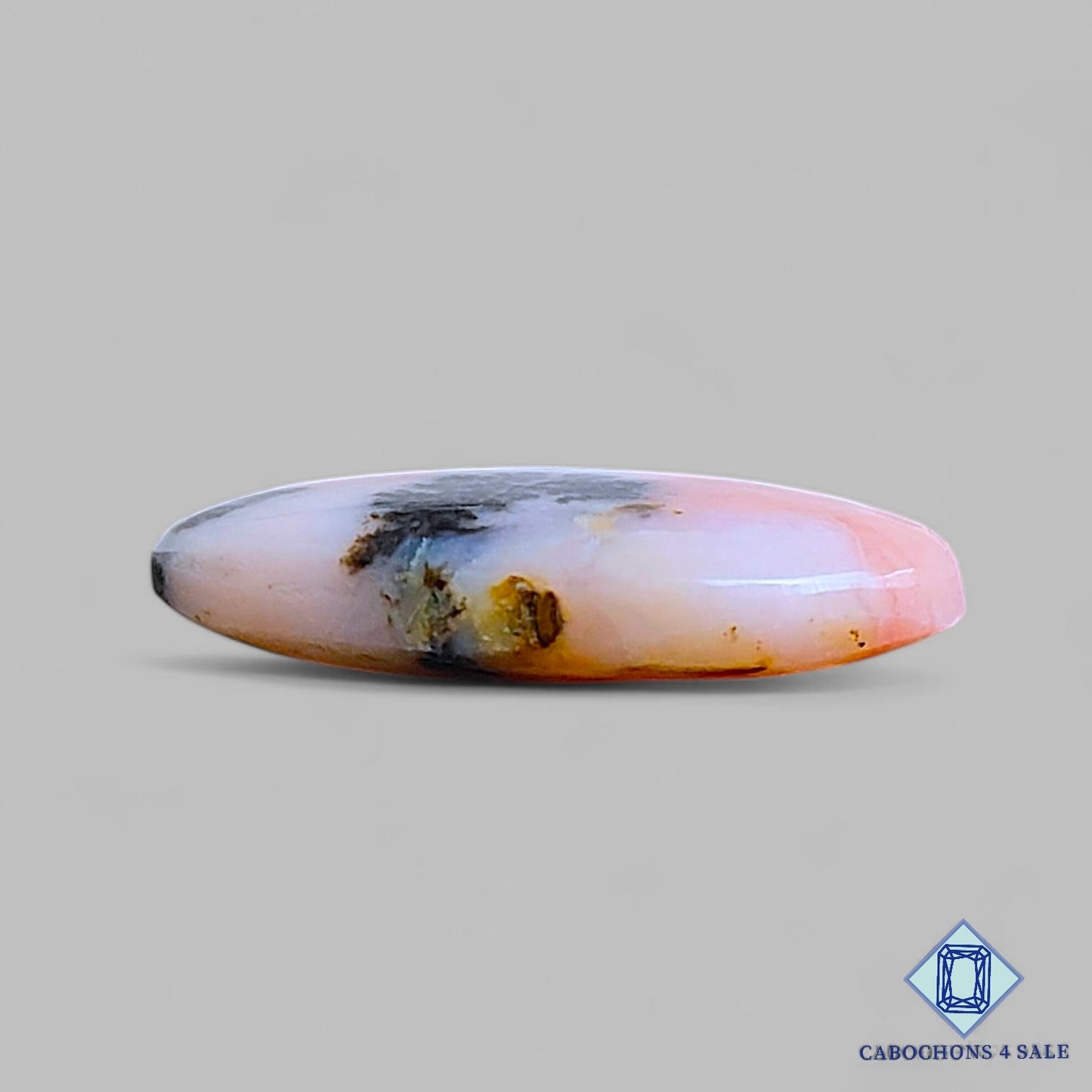 Natural Pink Opal Gemstone Oval Cabochons 23*14*5mm From Peru available for sale