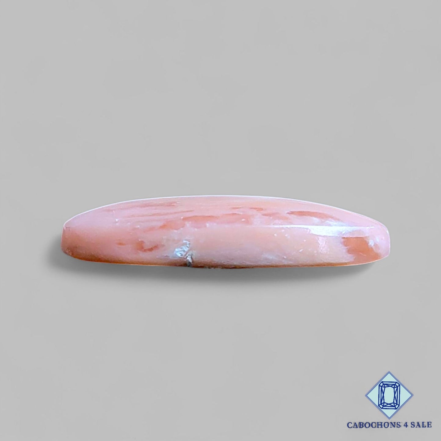 Natural Pink Opal Gemstone Oval Cabochons 28*13*5mm From Peru available for sale