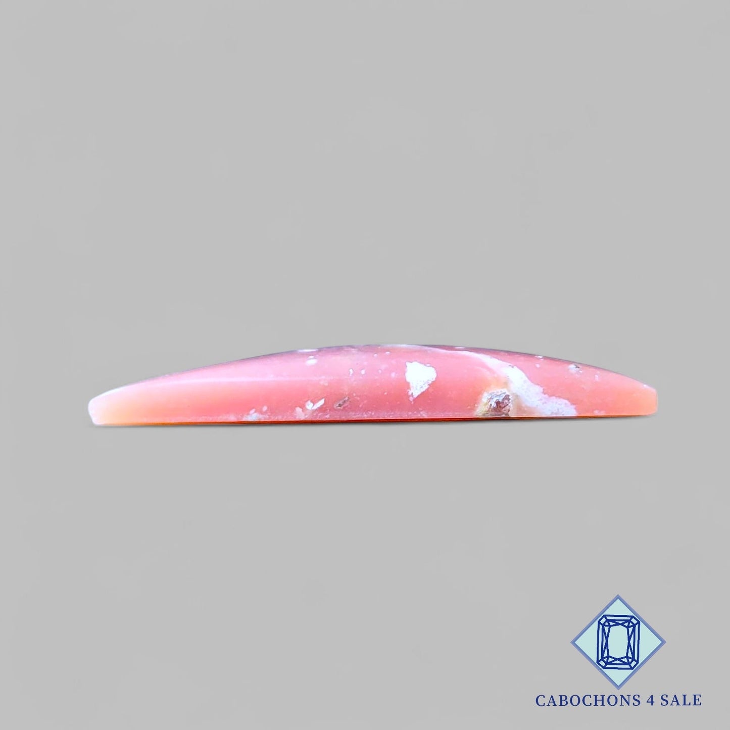 Natural Pink Opal Gemstone Triangle Cabochons 37*20*4mm from Peru available for sale