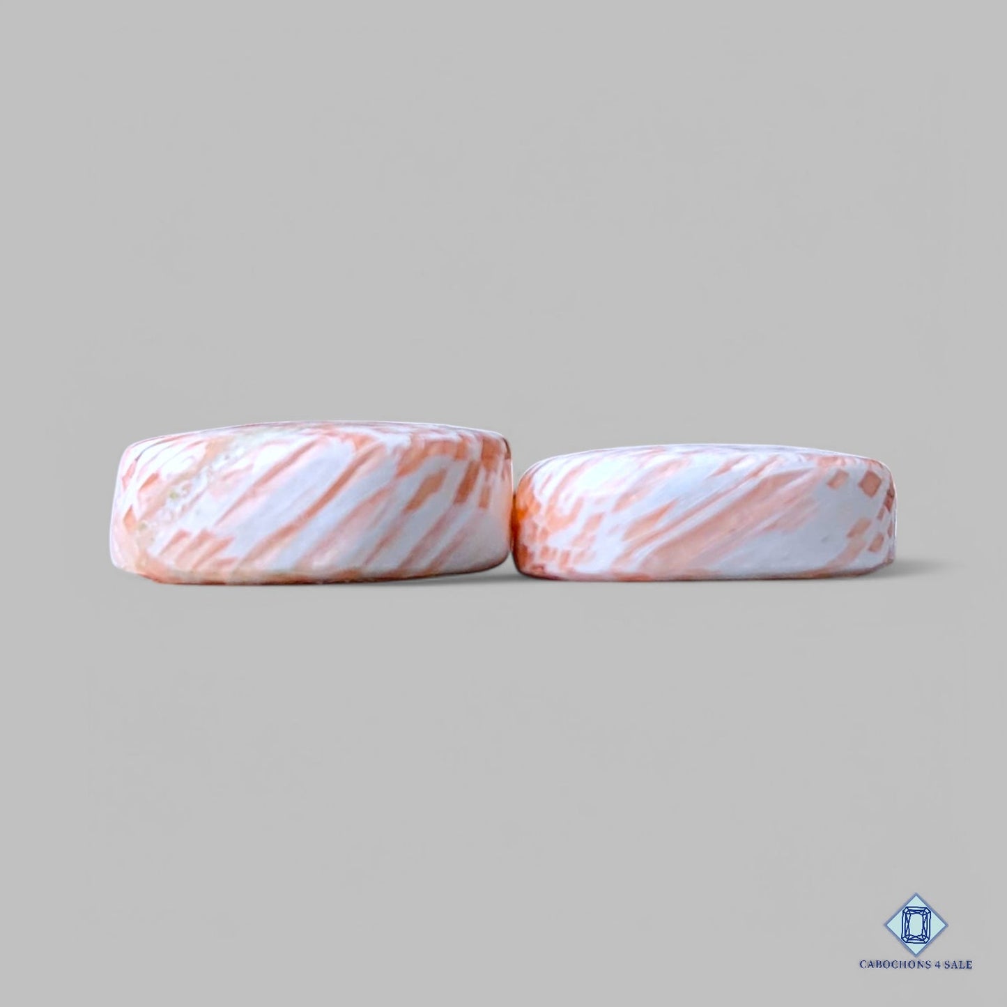 Natural Pink Scolecite Gemstone Pear Pairs 17*14*5mm from India available for sale