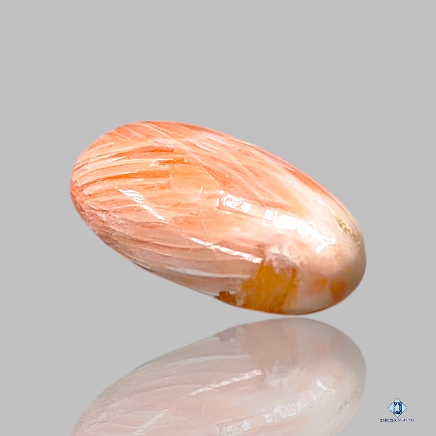 Cabujones de pera de escolecita rosa