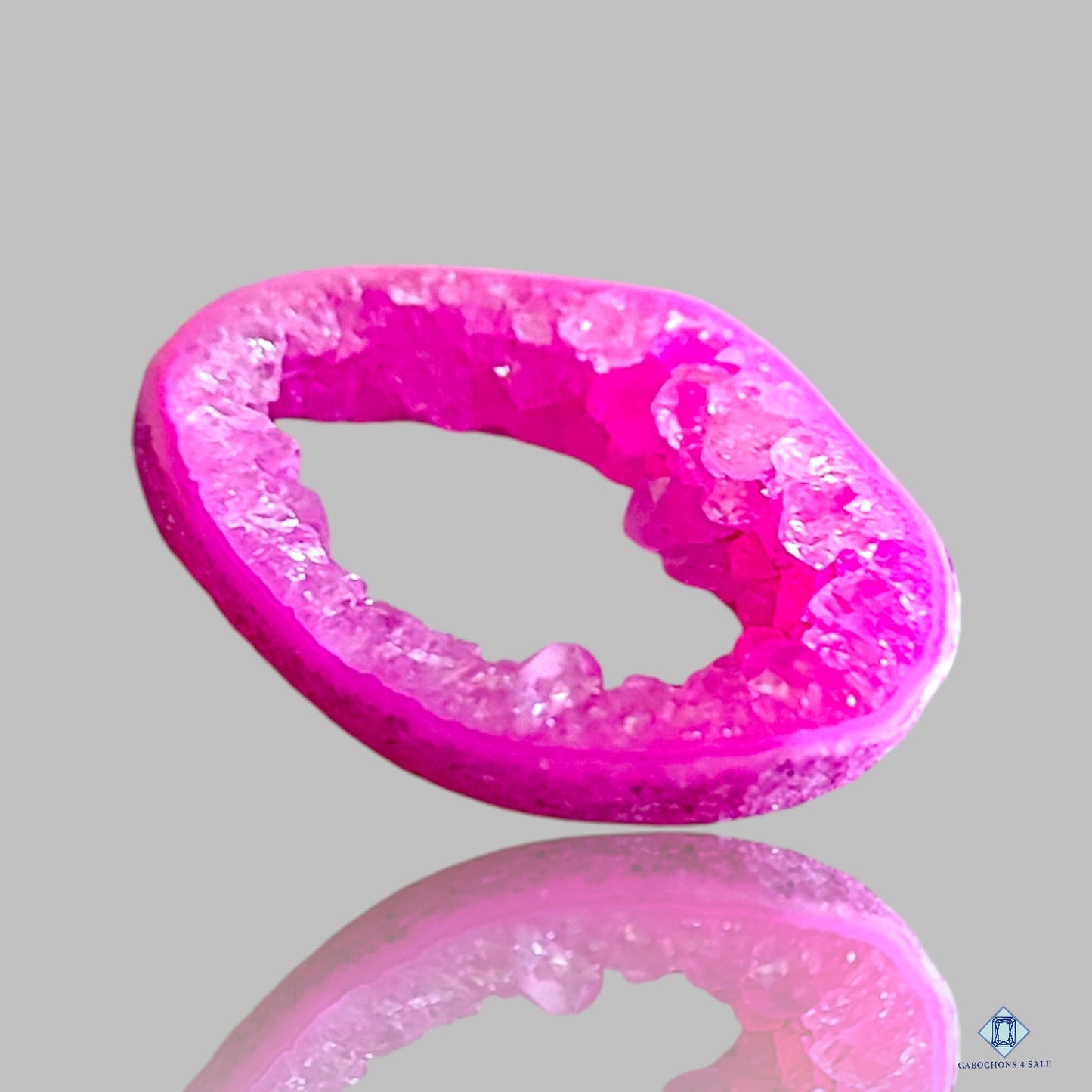 Cuarzo solar rosa elegante druzy