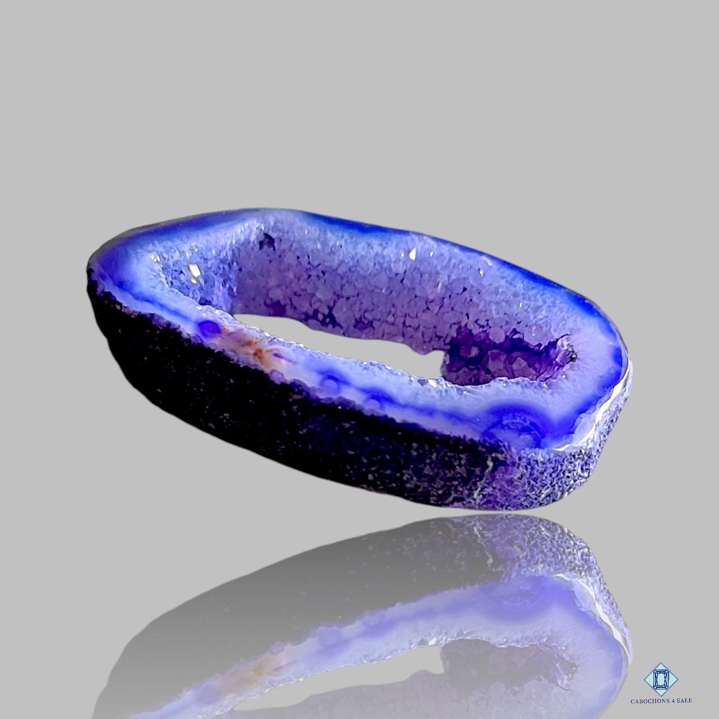 Cuarzo solar azul druzy de lujo