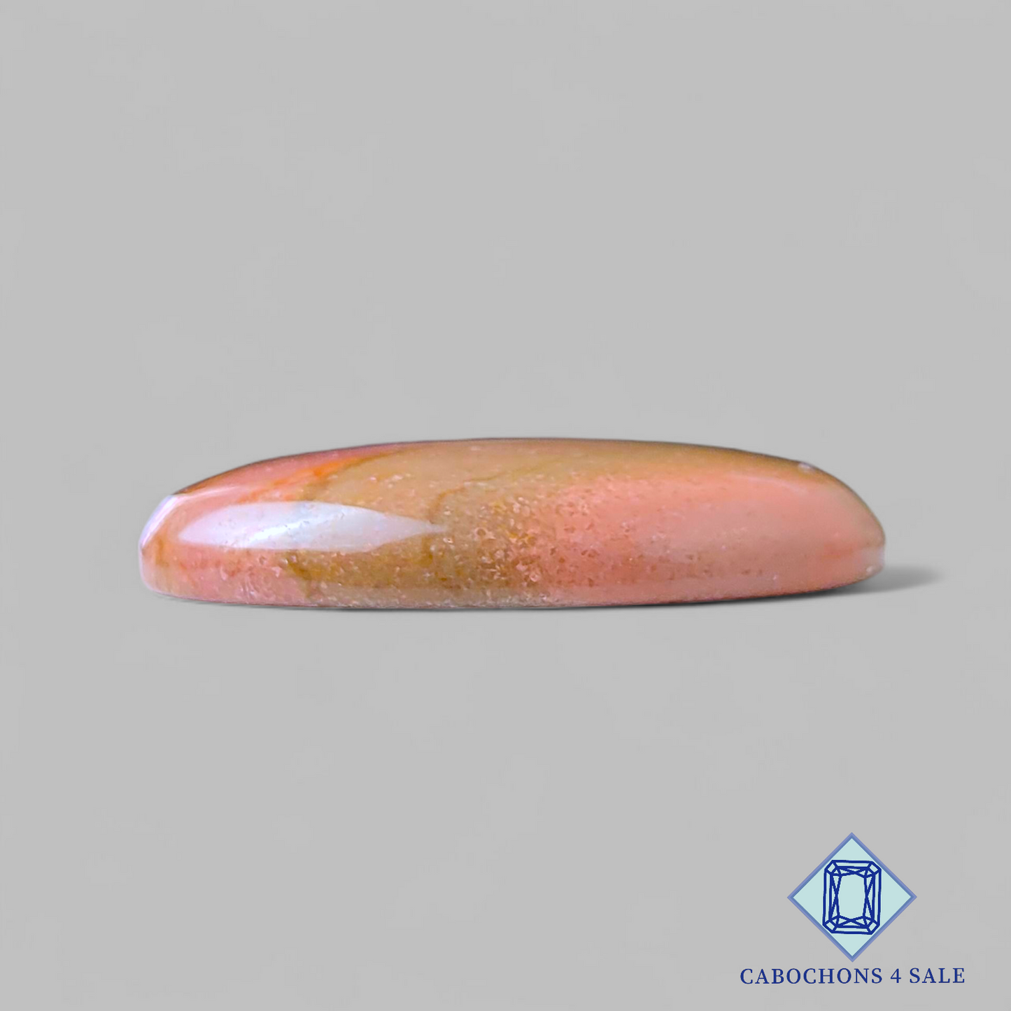 Cabujones ovalados de jaspe policromado de 32 x 21 x 6 mm