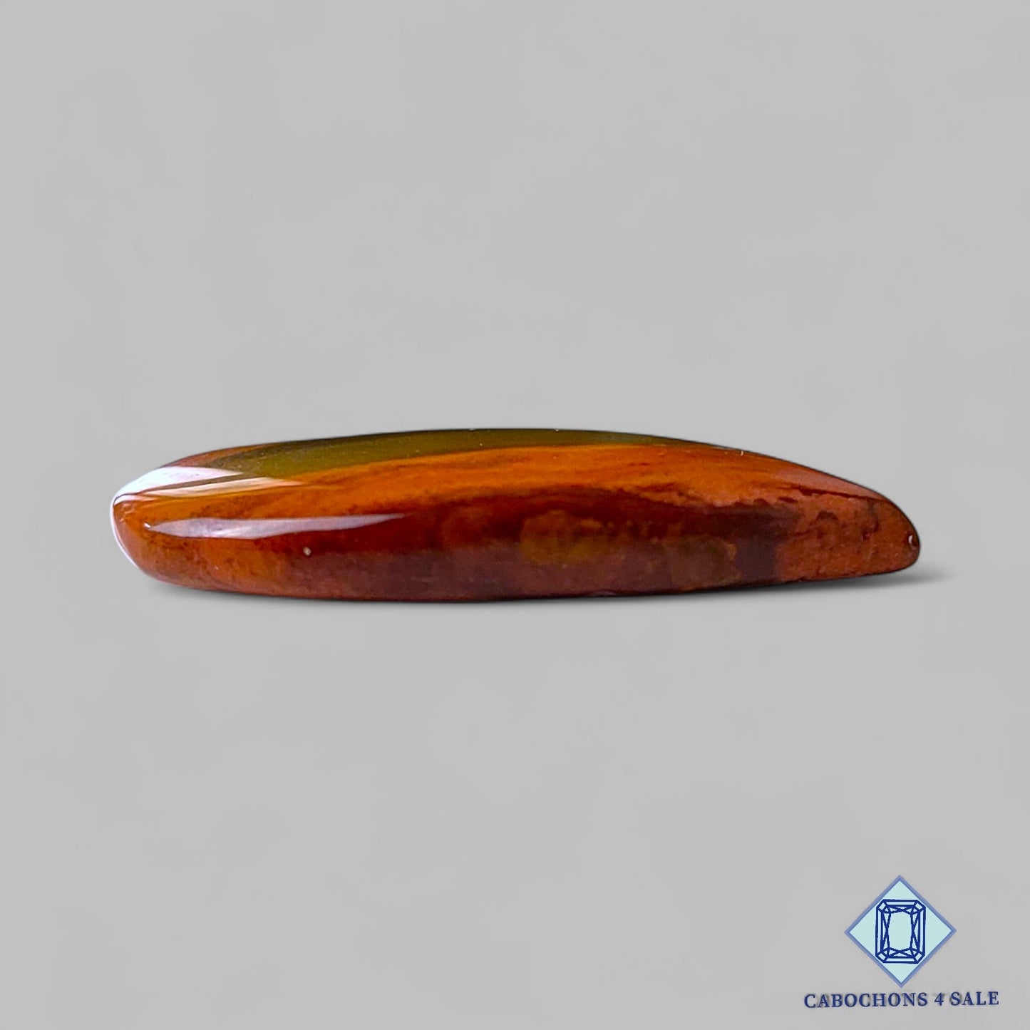 Cabujones de jaspe policromado natural en forma de pera de 32 x 18 x 5 mm de Madagascar, disponibles para la venta.