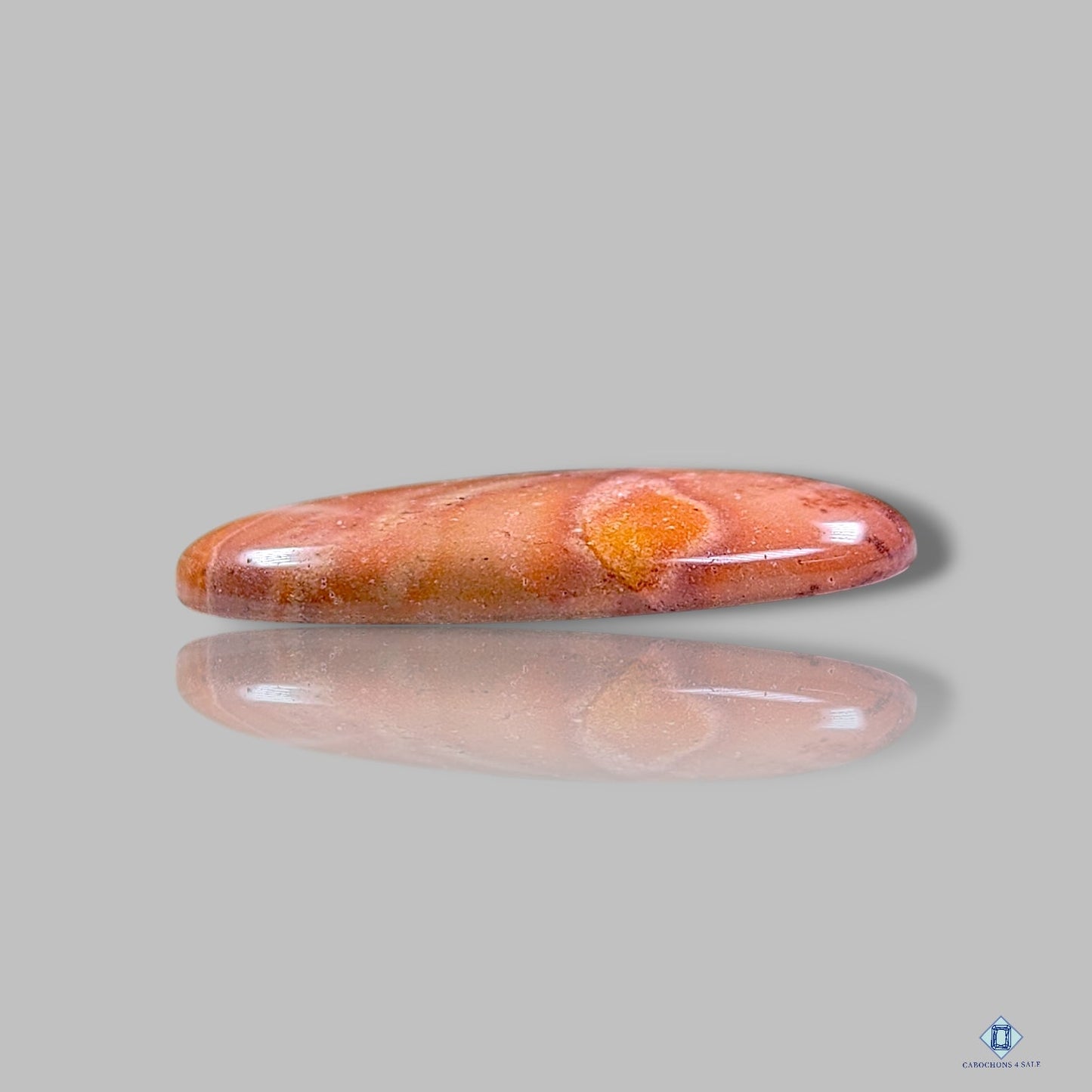 Cabujones ovalados de jaspe policromado