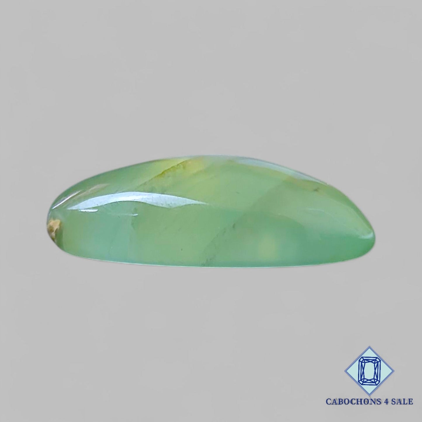 Natural Prehnite Gemstone Oval Cabochons 27*20*8mm from South Africa available for sale