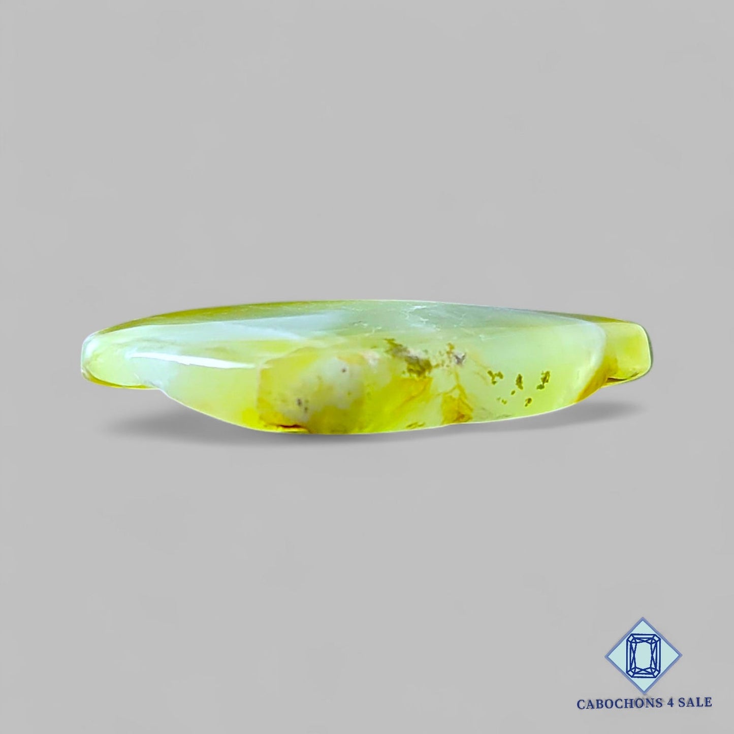 Natural Prehnite Gemstone Pear Cabochons 33*26*5mm from South Africa available for sale